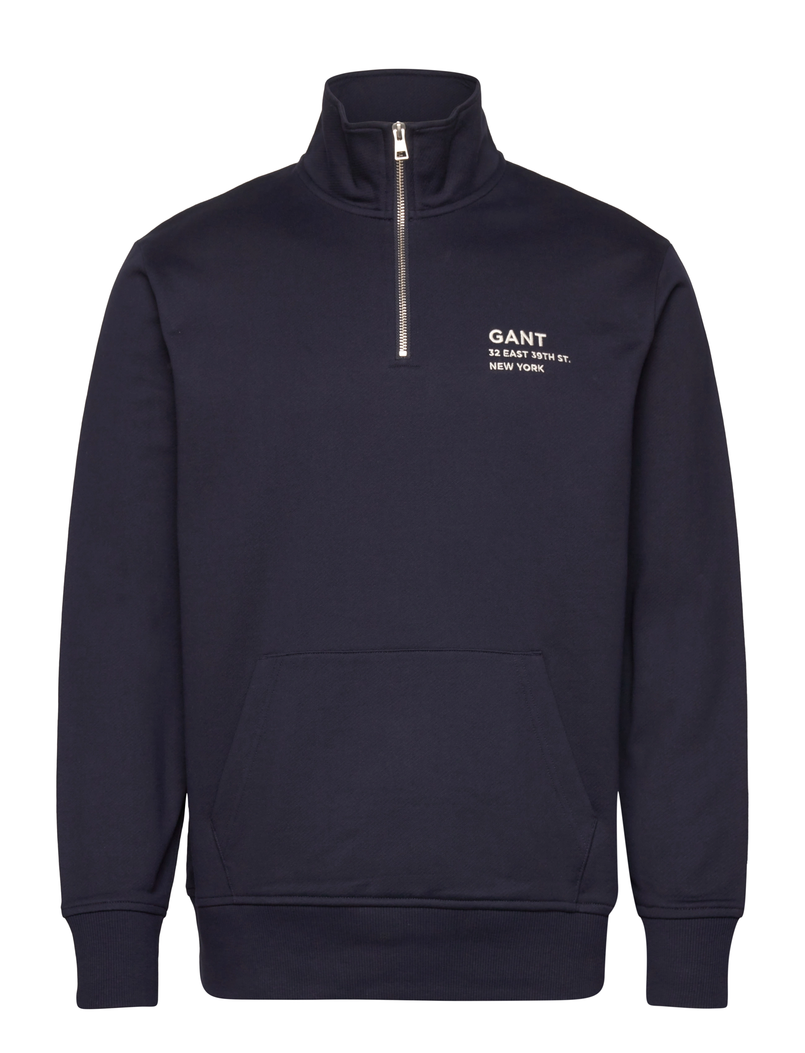 Gant SMALL GRAPHIC HALF ZIP SWEAT - Sweatshirts & hættetrøjer - EVENING BLUE / navy