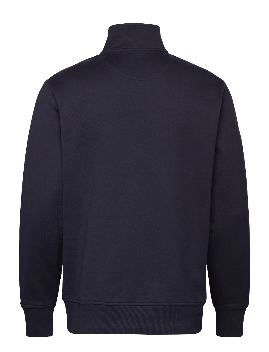 Gant - SMALL GRAPHIC HALF ZIP SWEAT - urlaubsfavoriten - evening blue - 1