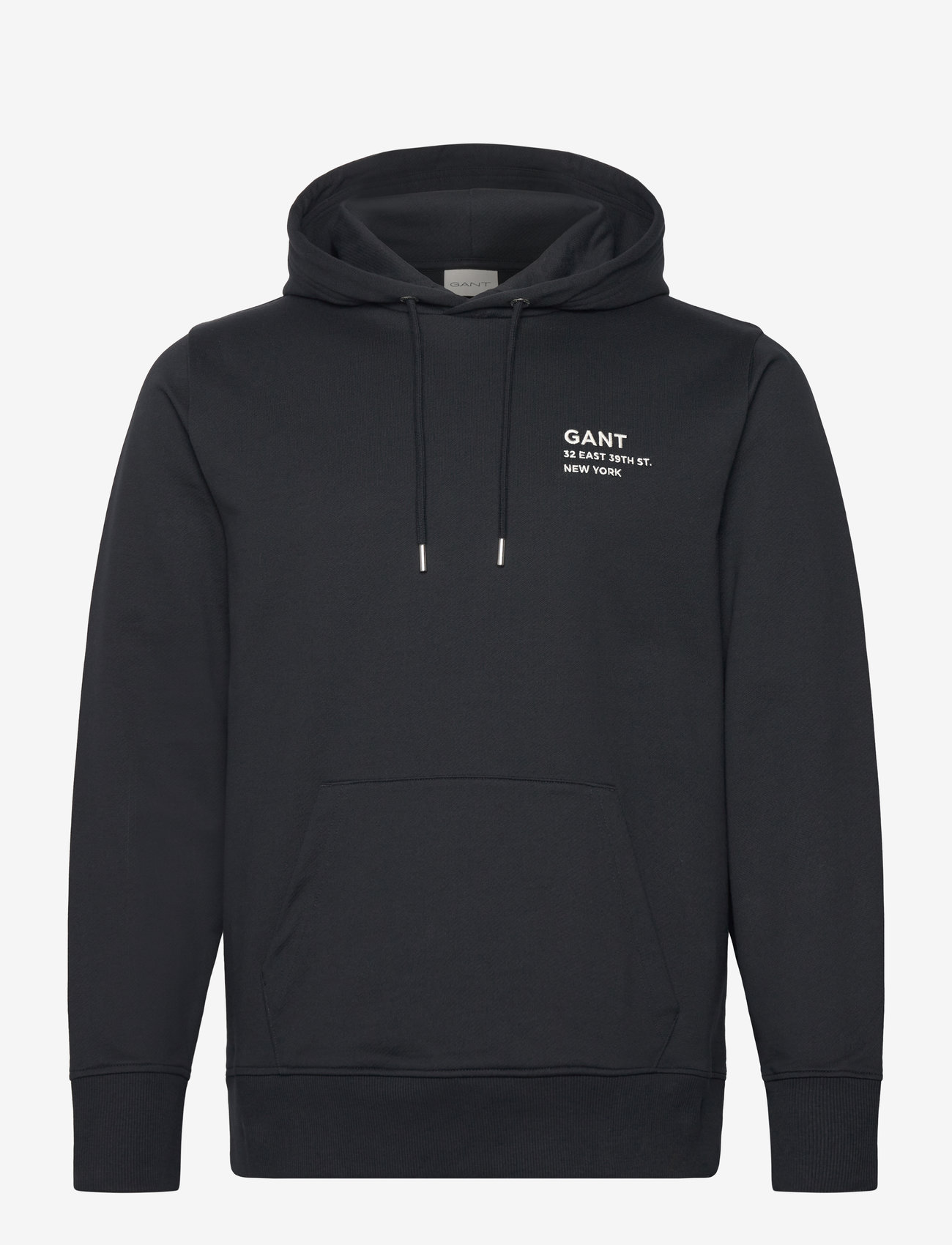 GANT - SMALL GRAPHIC SWEAT HOODIE - hættetrøjer - black - 0
