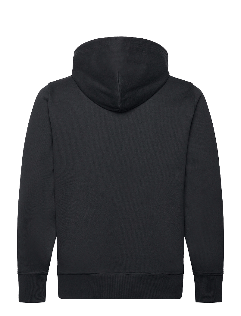 GANT - SMALL GRAPHIC SWEAT HOODIE - hættetrøjer - black - 1
