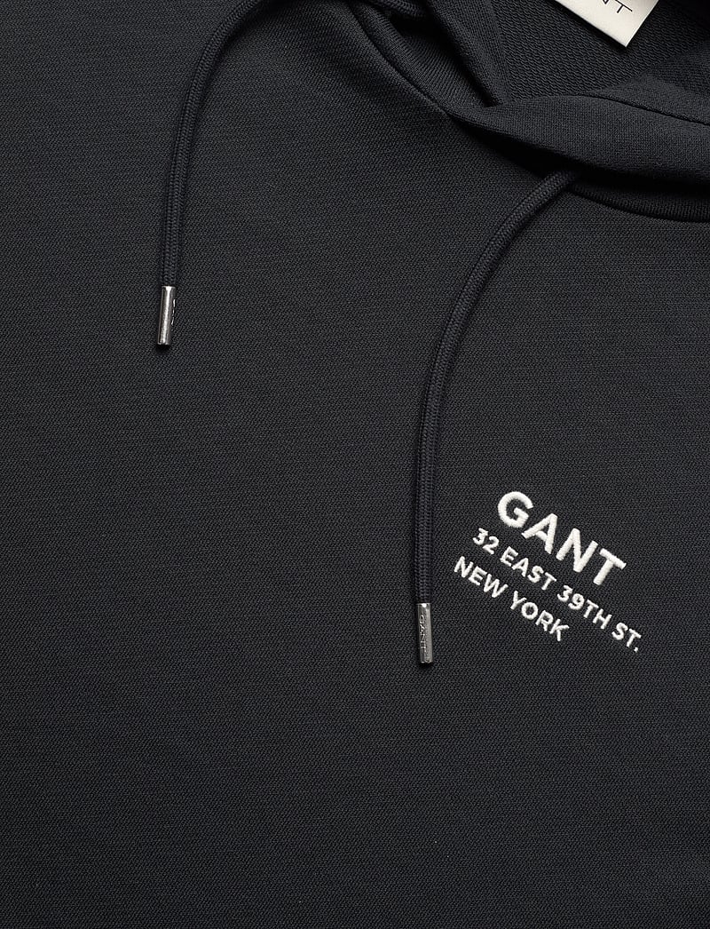 GANT - SMALL GRAPHIC SWEAT HOODIE - hættetrøjer - black - 2