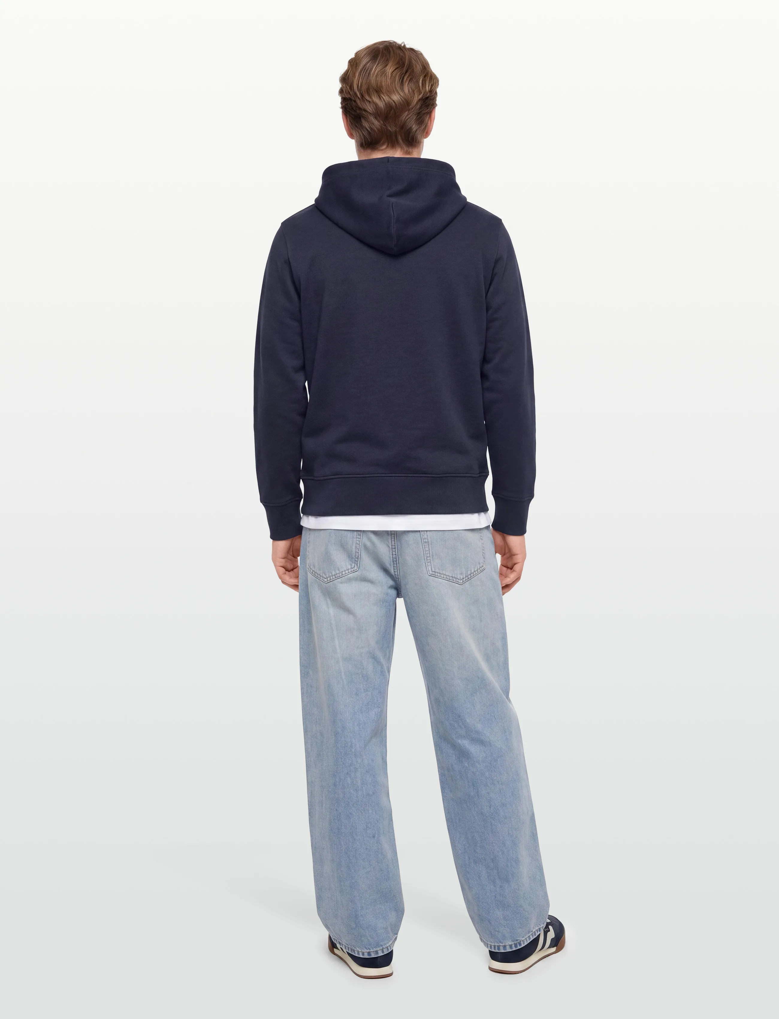 Gant - SMALL GRAPHIC SWEAT HOODIE - sportiska stila džemperi - evening blue - 4