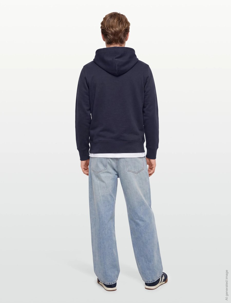 Gant - SMALL GRAPHIC SWEAT HOODIE - kapuzenpullover - evening blue - 4