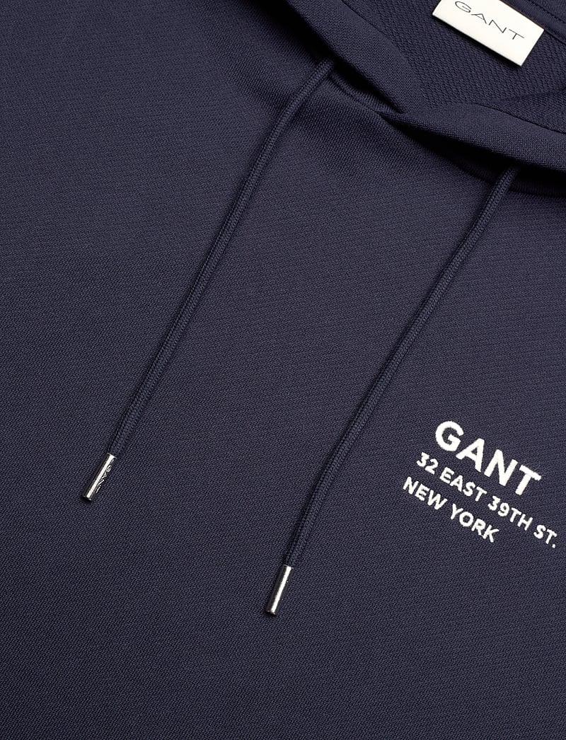 GANT - SMALL GRAPHIC SWEAT HOODIE - kapuutsiga dressipluusid - evening blue - 2