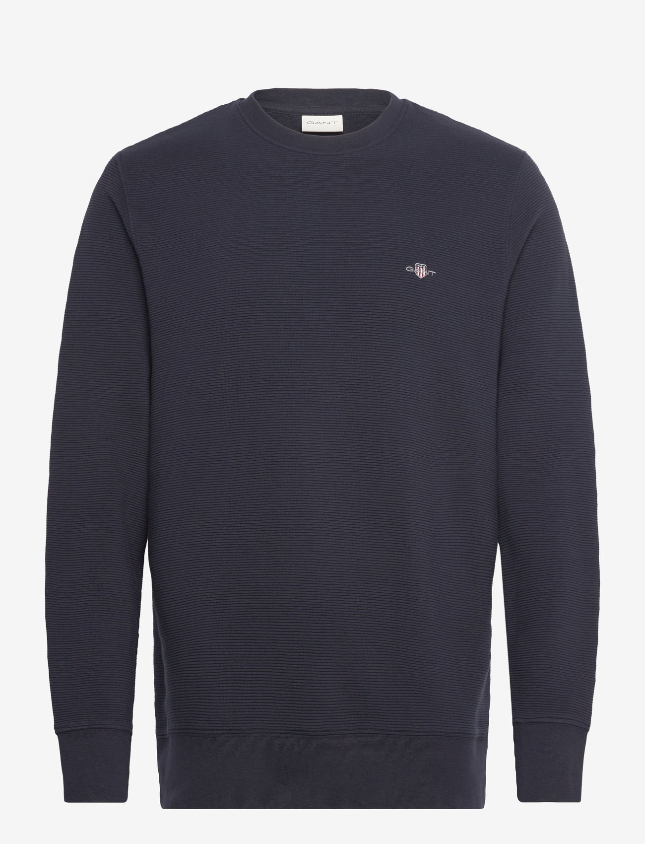 GANT - TEXTURE C-NECK SWEAT - evening blue - 0