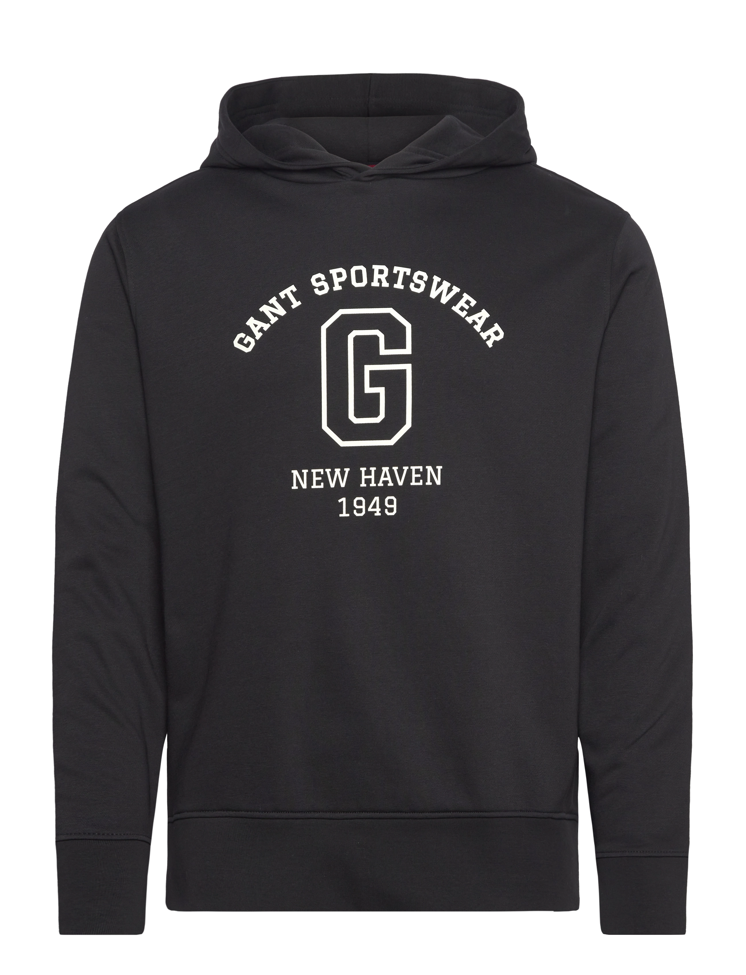 Gant GRAPHIC SWEAT HOODIE - Sweatshirts - BLACK / black