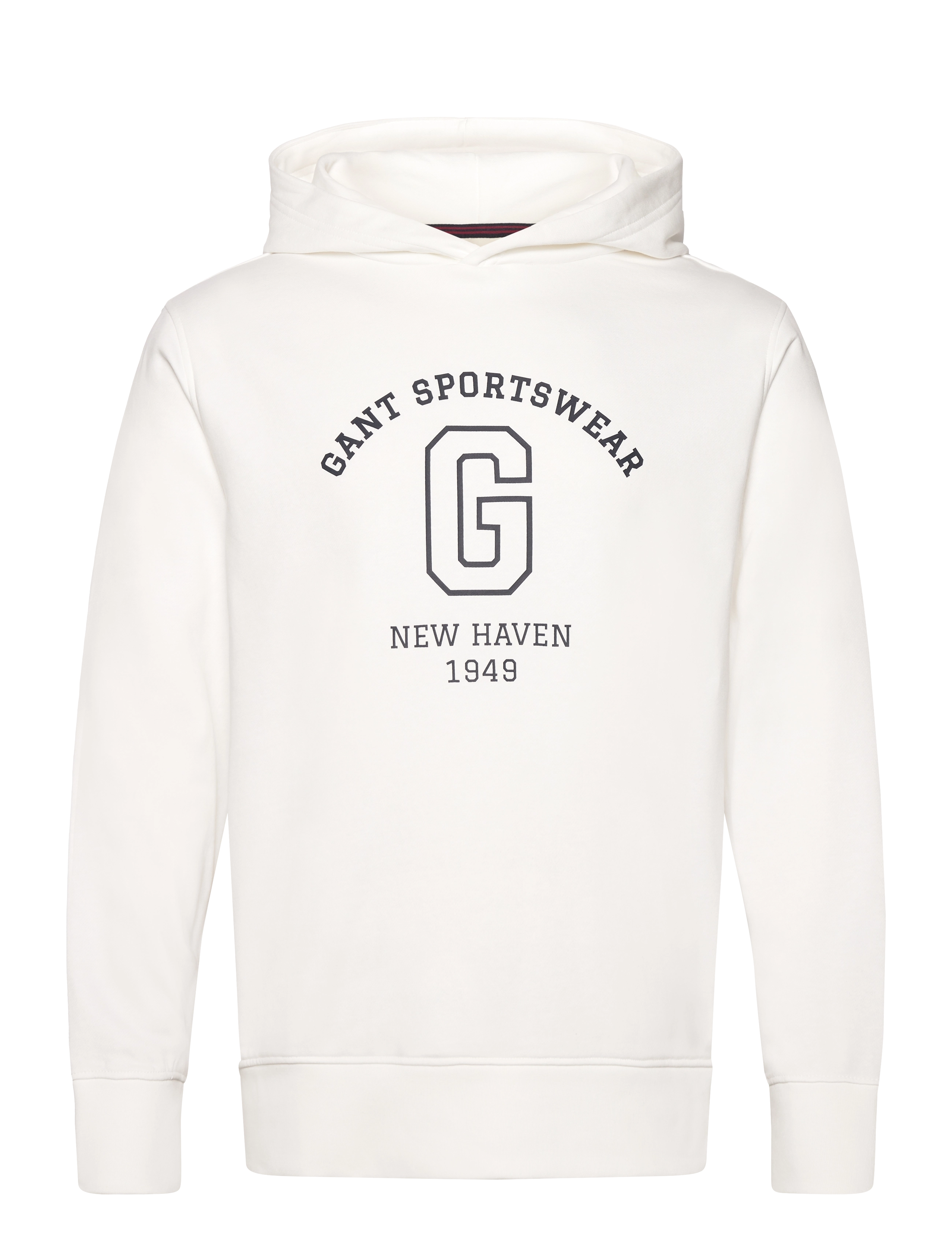 Gant GRAPHIC SWEAT HOODIE - Kapuzenpullover - EGGSHELL / white