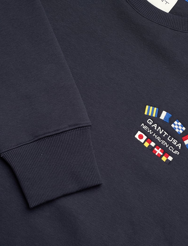 GANT - GRAPHIC C-NECK - nach anlass kaufen - evening blue - 2
