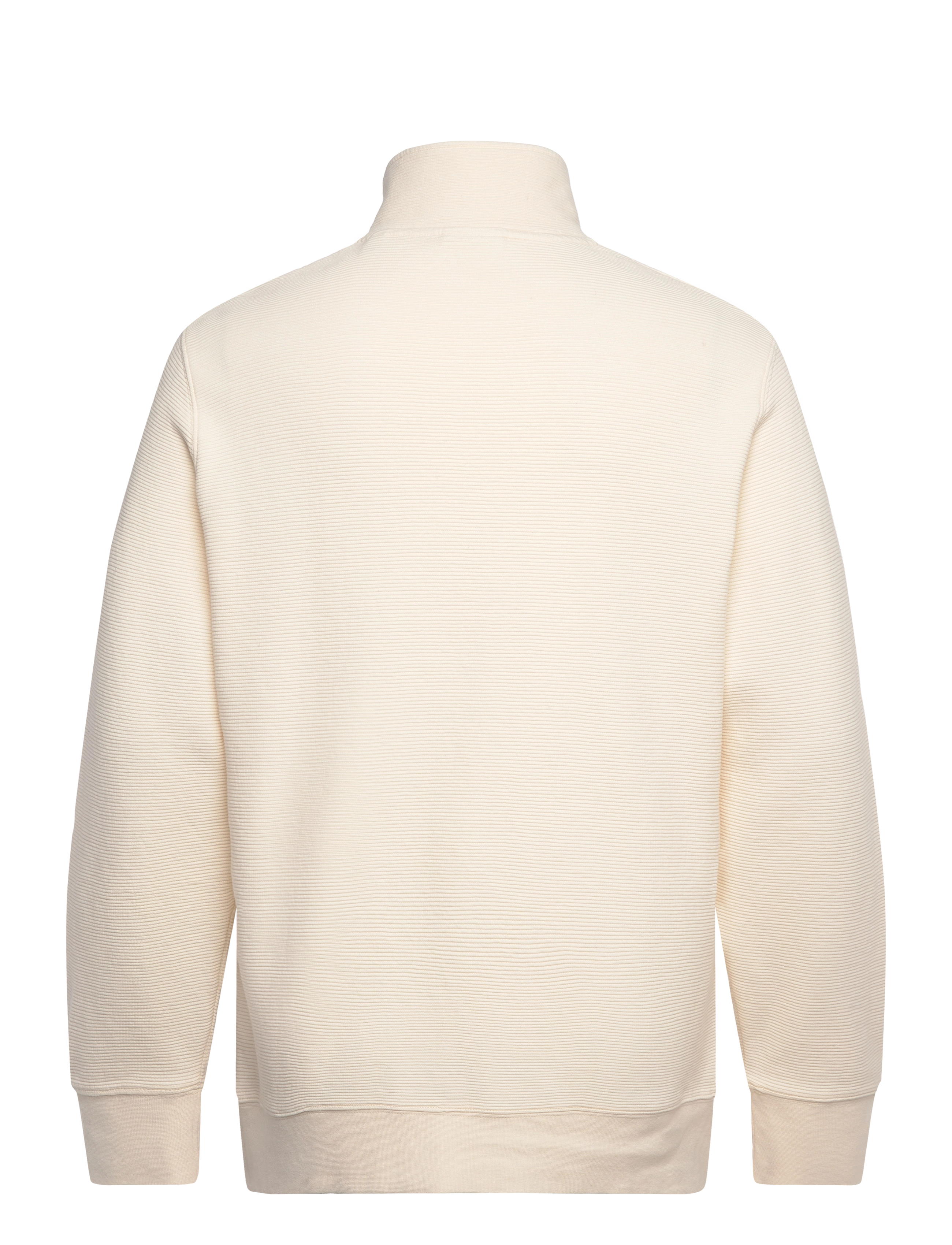 Gant - TEXTURE HALF-ZIP - sweatshirts - cream - 1