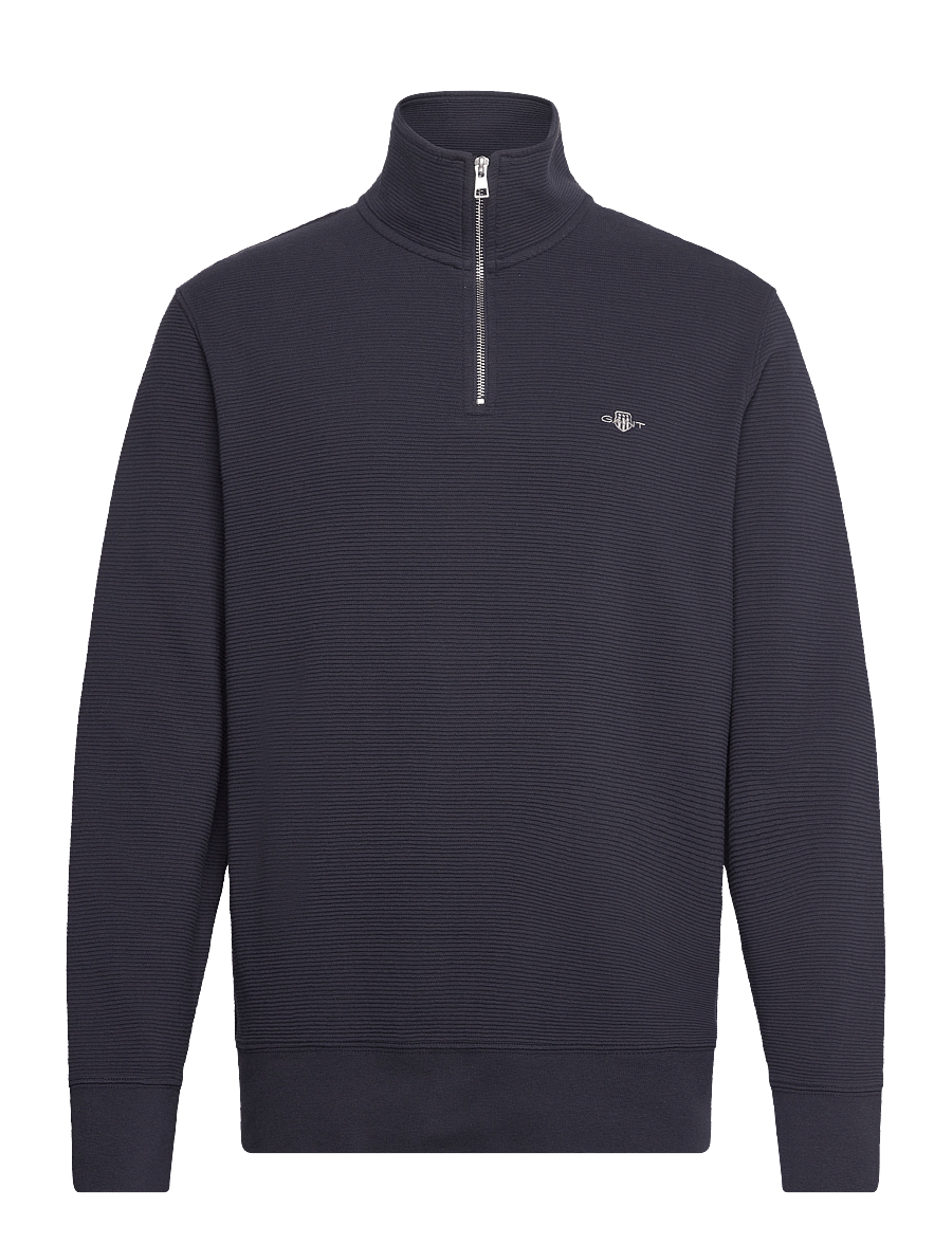 Gant - TEXTURE HALF-ZIP - nach anlass kaufen - evening blue - 0