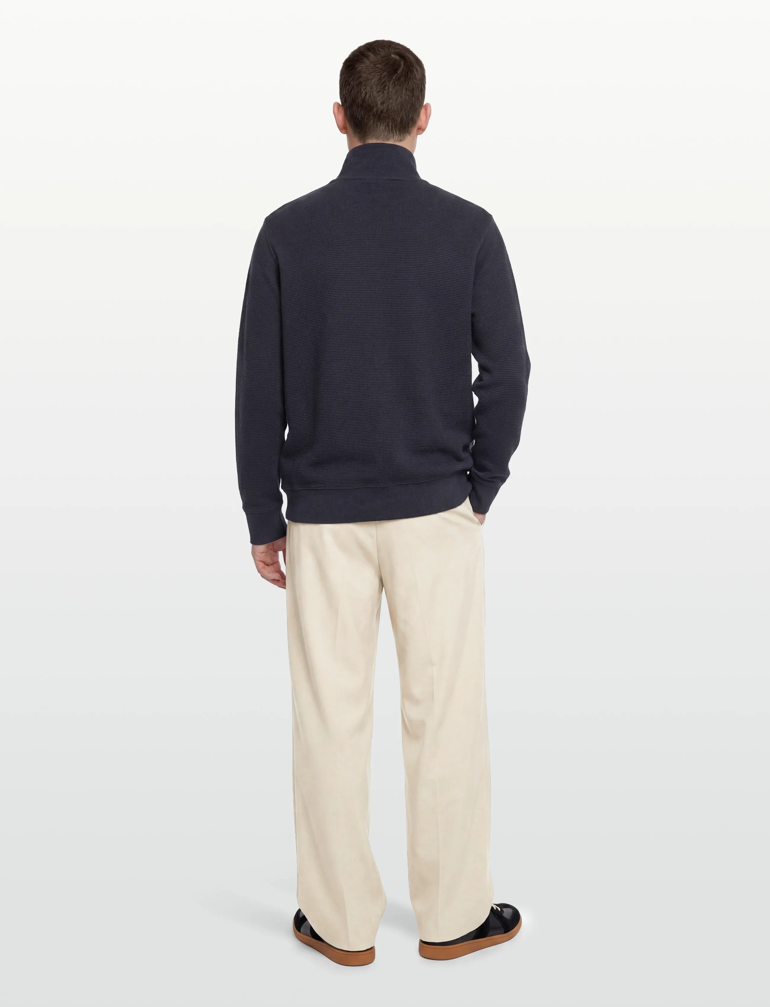 Gant - TEXTURE HALF-ZIP - evening blue - 4