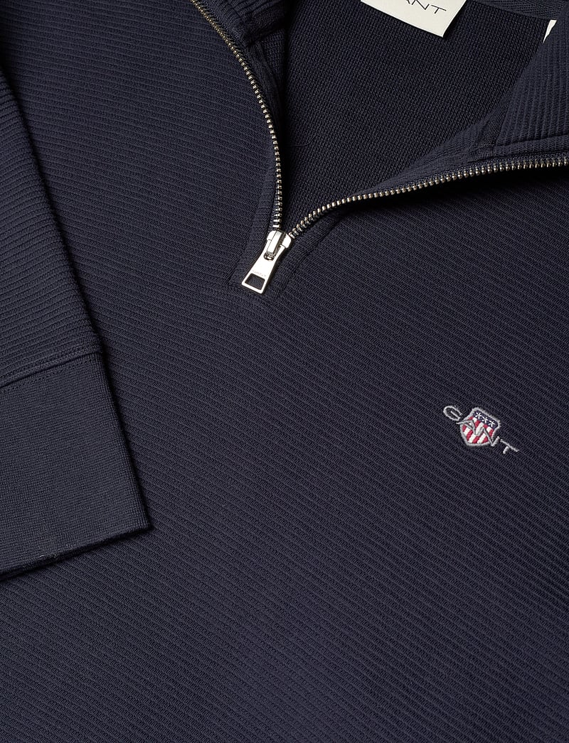 GANT - TEXTURE HALF-ZIP - shoppa efter tillfälle - evening blue - 2