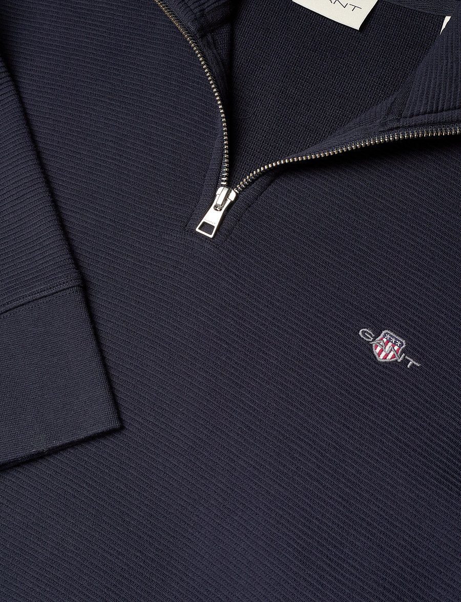 Gant - TEXTURE HALF-ZIP - nach anlass kaufen - evening blue - 2
