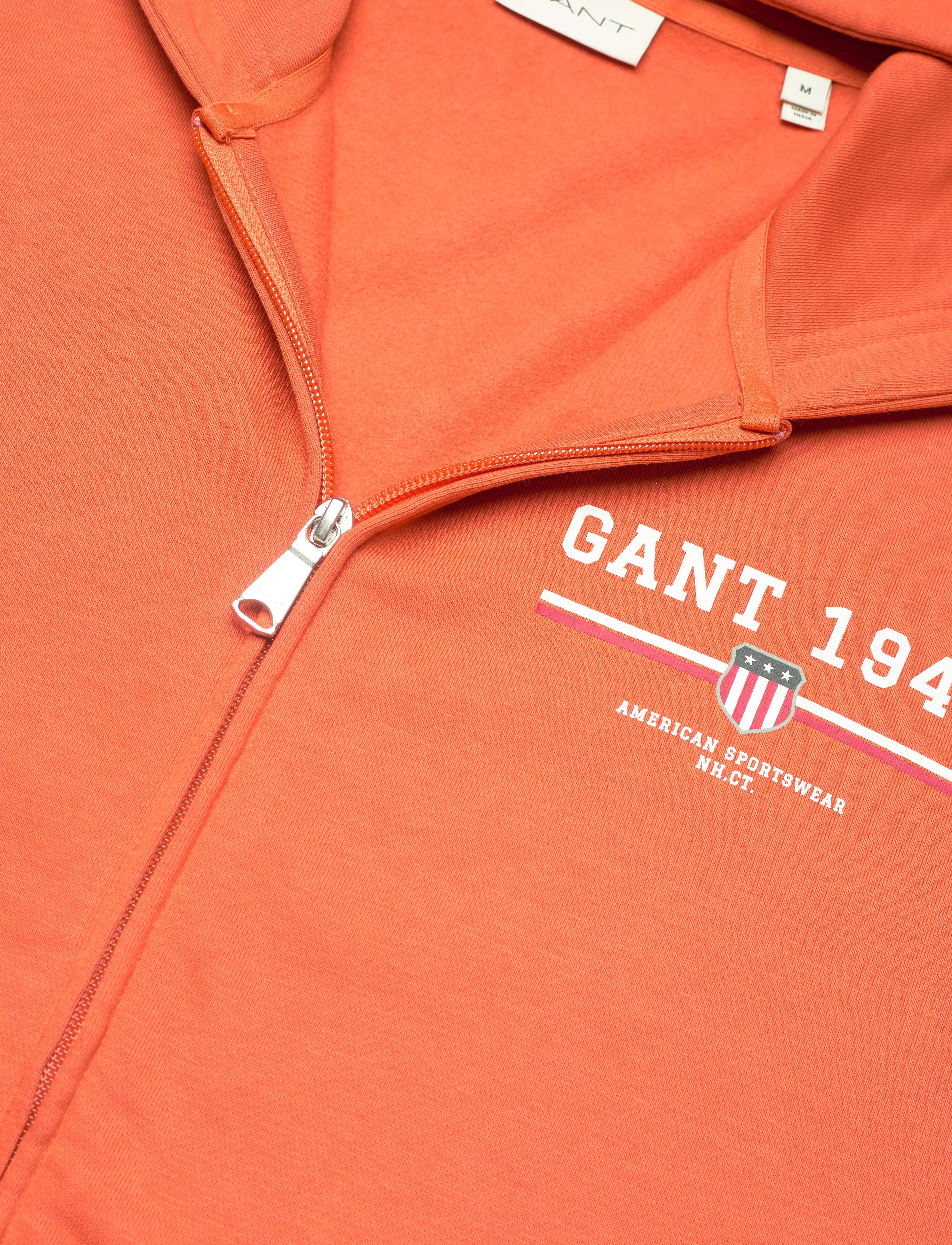 Gant - GRAPHIC FULL ZIP HOODIE - hættetrøjer - deep orange - 2