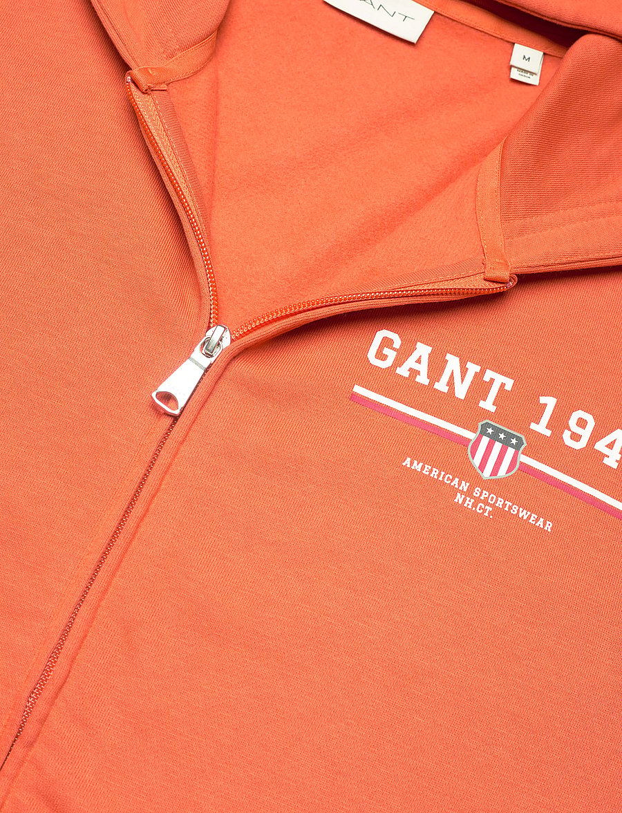 Gant - GRAPHIC FULL ZIP HOODIE - kapuzenpullover - deep orange - 2