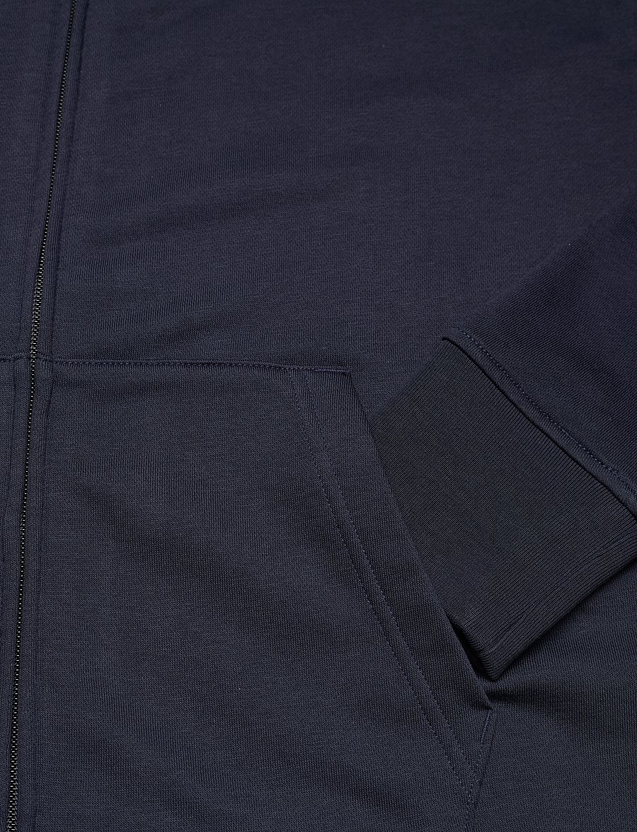 Gant - GRAPHIC FULL ZIP HOODIE - kapuutsiga dressipluusid - evening blue - 3