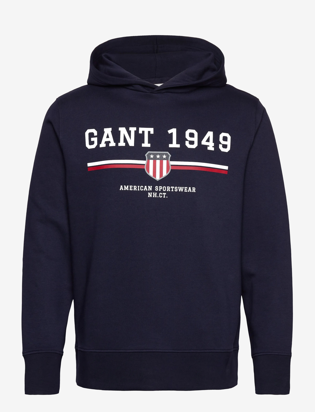 GANT - GRAPHIC HOODIE - evening blue - 0
