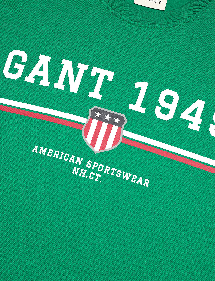 Gant - GRAPHIC C-NECK SWEAT - swetry - deep green - 2