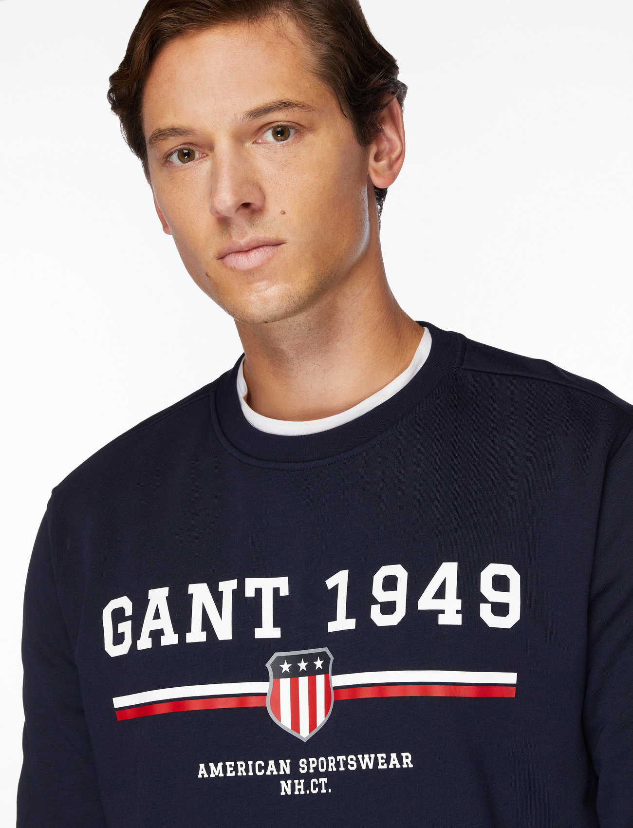 GANT - GRAPHIC C-NECK SWEAT - shoppa efter tillfälle - evening blue - 5