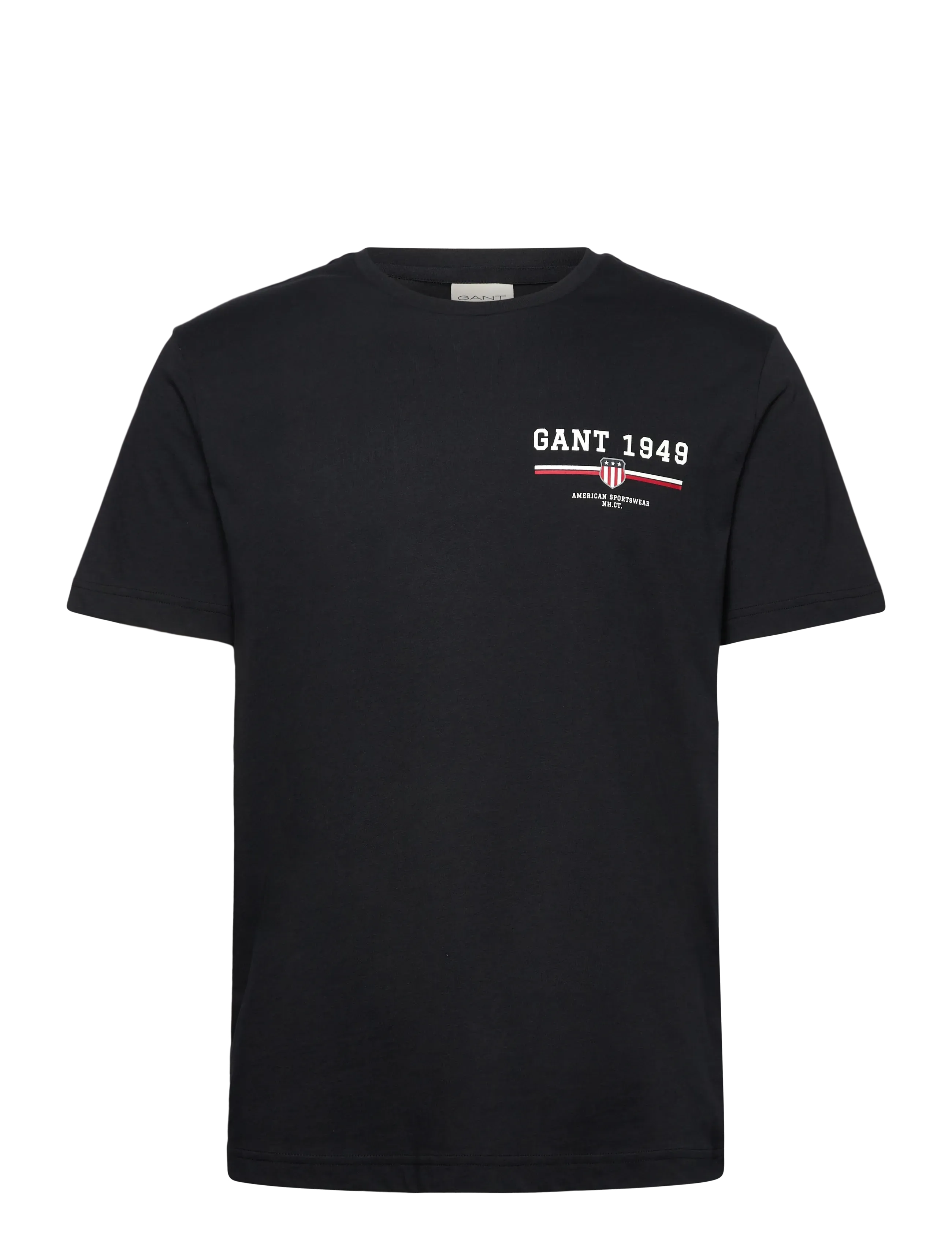 Gant GRAPHIC SS T-SHIRT - Gant - BLACK / black