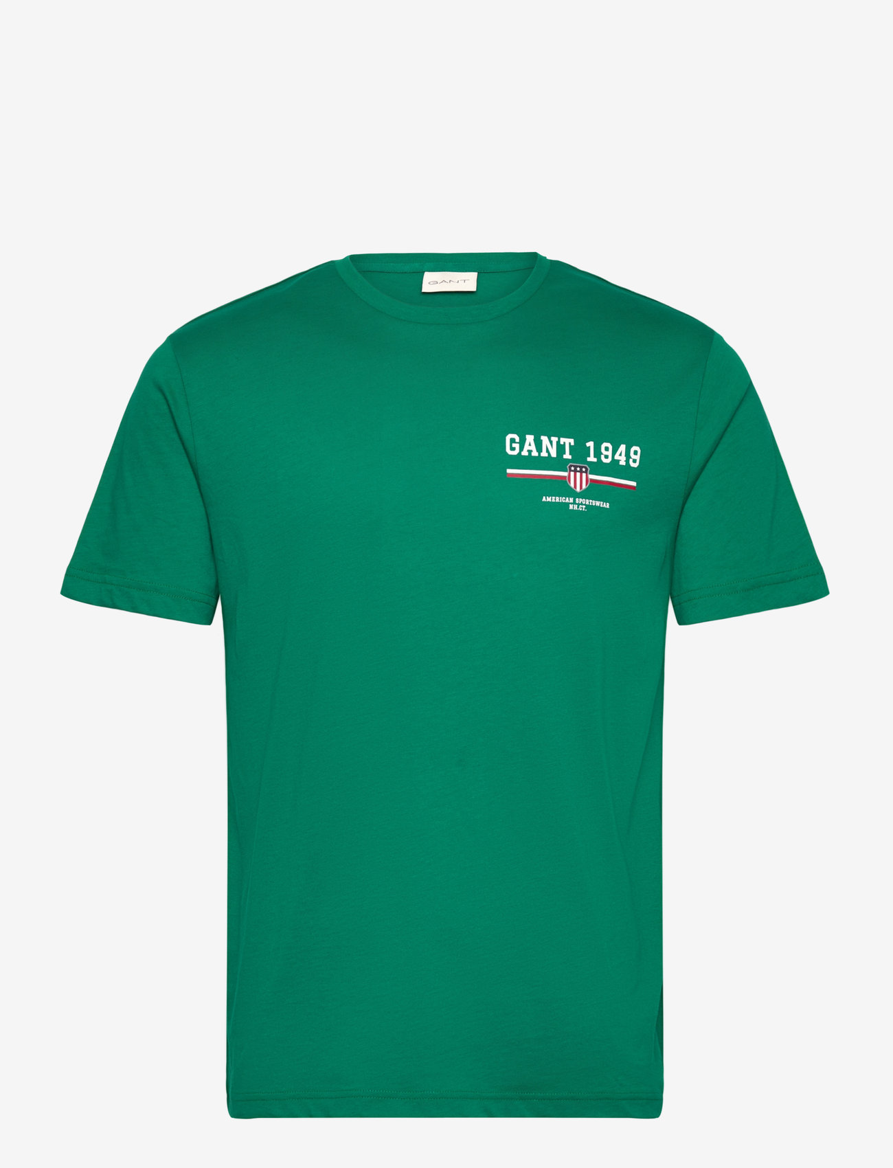 GANT - GRAPHIC SS T-SHIRT - kortærmede t-shirts - deep green - 0