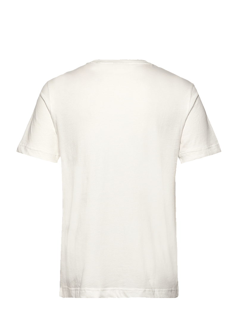 GANT - GRAPHIC SS T-SHIRT - kortærmede t-shirts - eggshell - 1