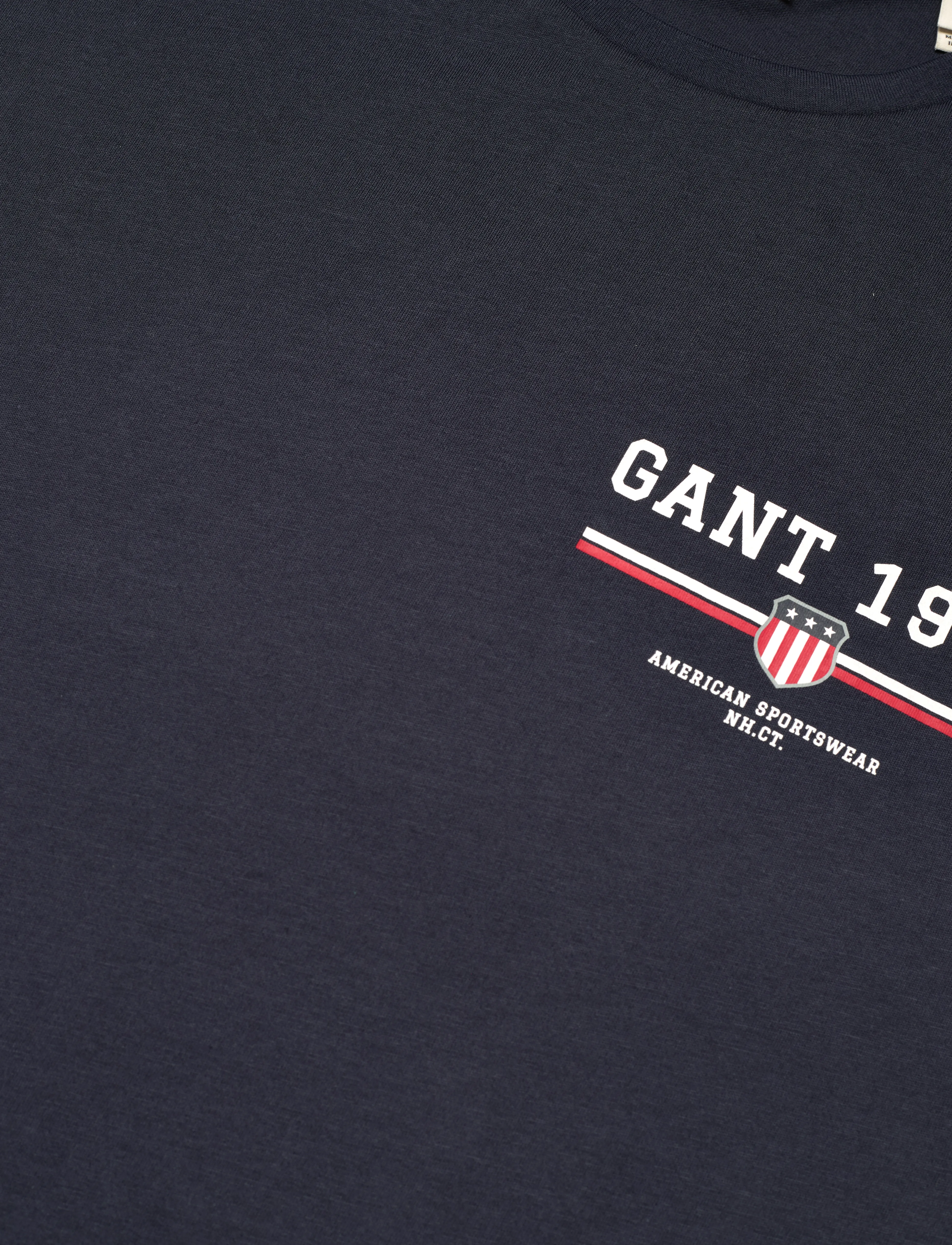 Gant - GRAPHIC SS T-SHIRT - kurzärmelig - evening blue - 2