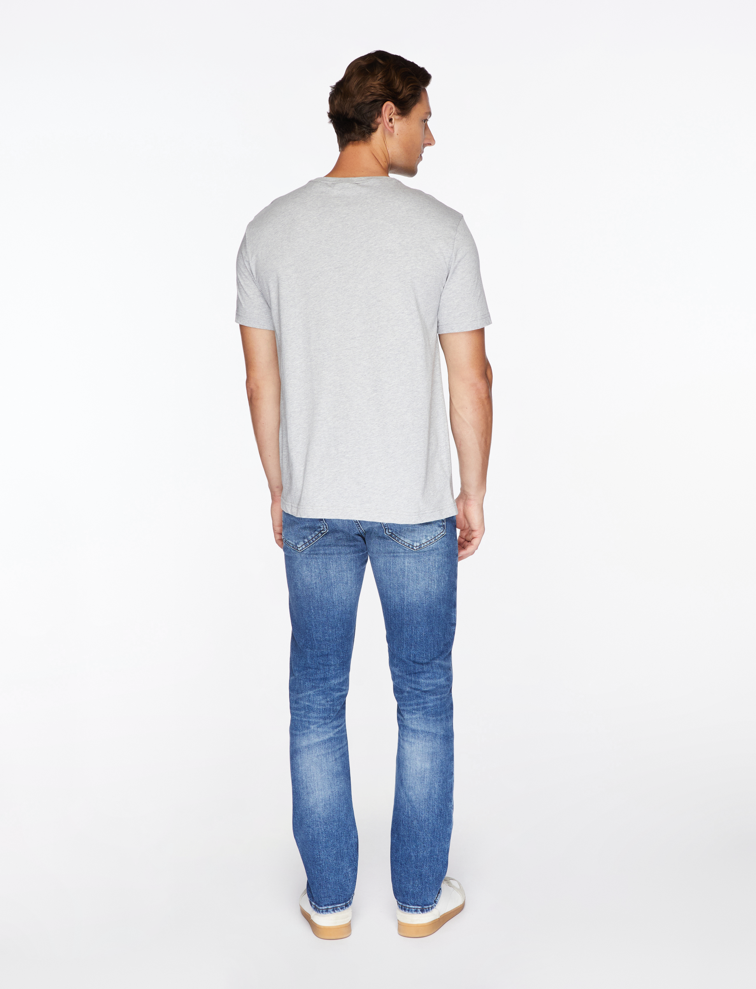 Gant - GRAPHIC SS T-SHIRT - lühikeste varrukatega t-särgid - grey melange - 4