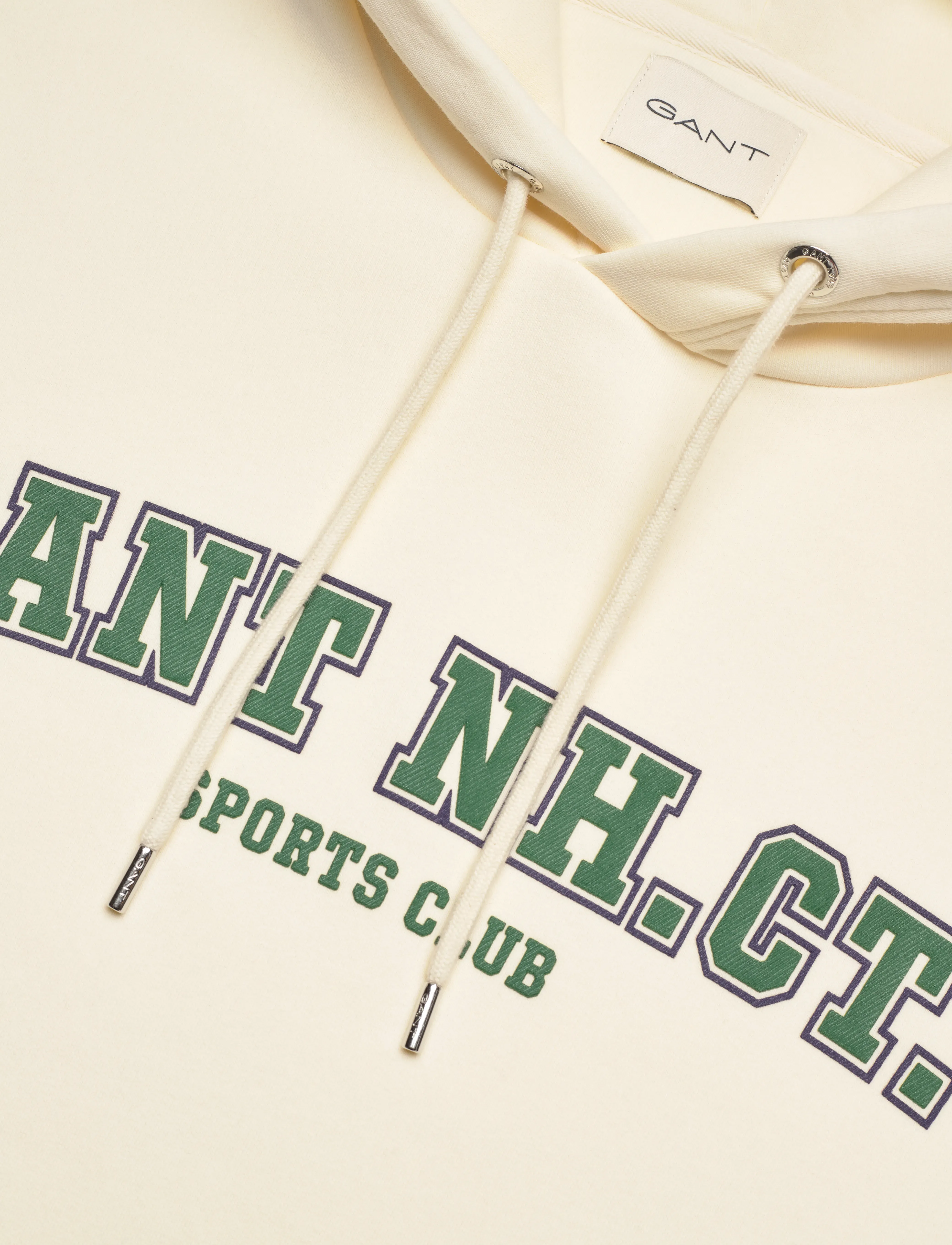 Gant - GRAPHIC SWEAT HOODIE - hættetrøjer - cream - 2