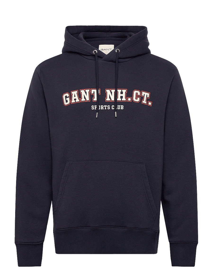 Gant - GRAPHIC SWEAT HOODIE - kapuzenpullover - evening blue - 1