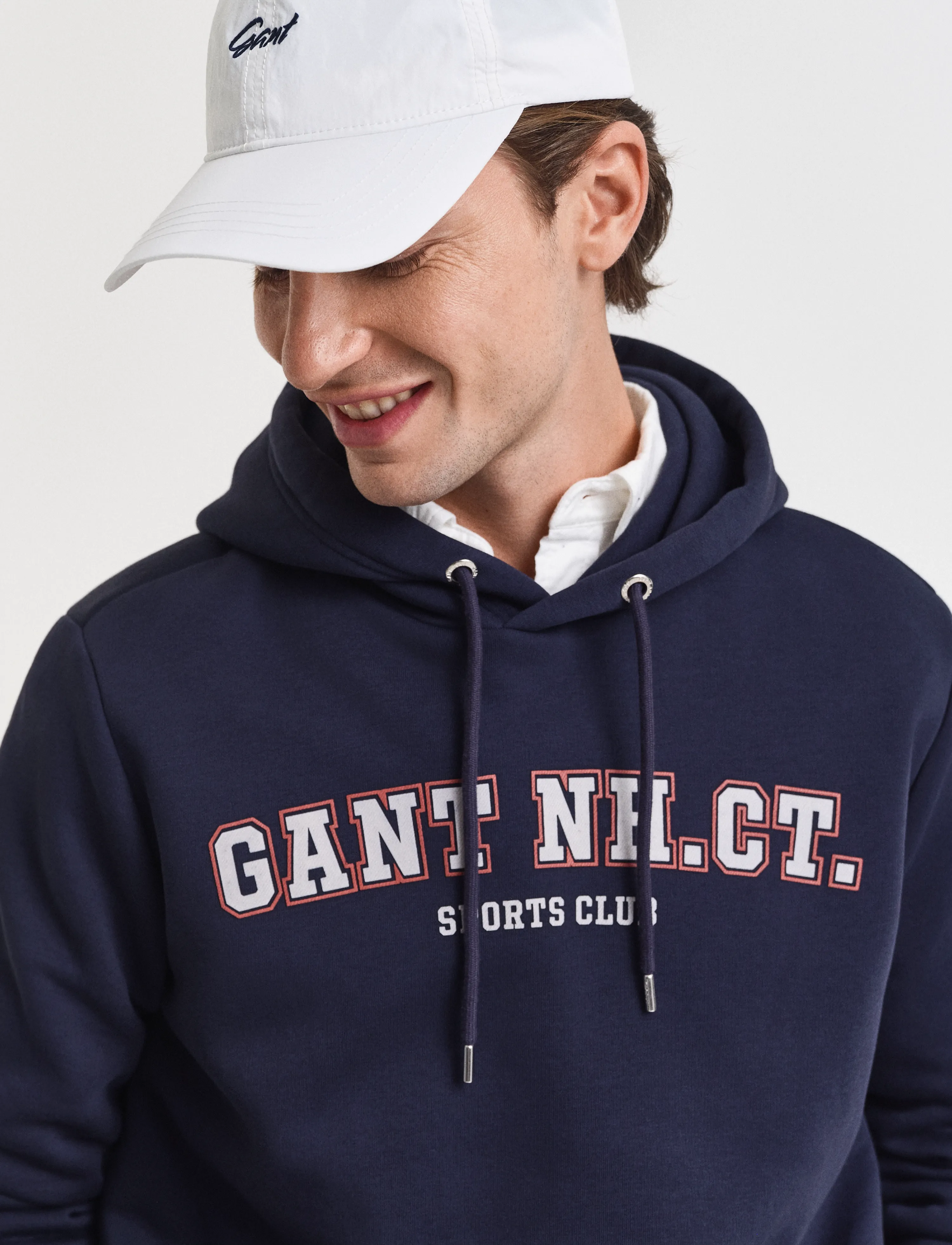 Gant - GRAPHIC SWEAT HOODIE - hættetrøjer - evening blue - 4