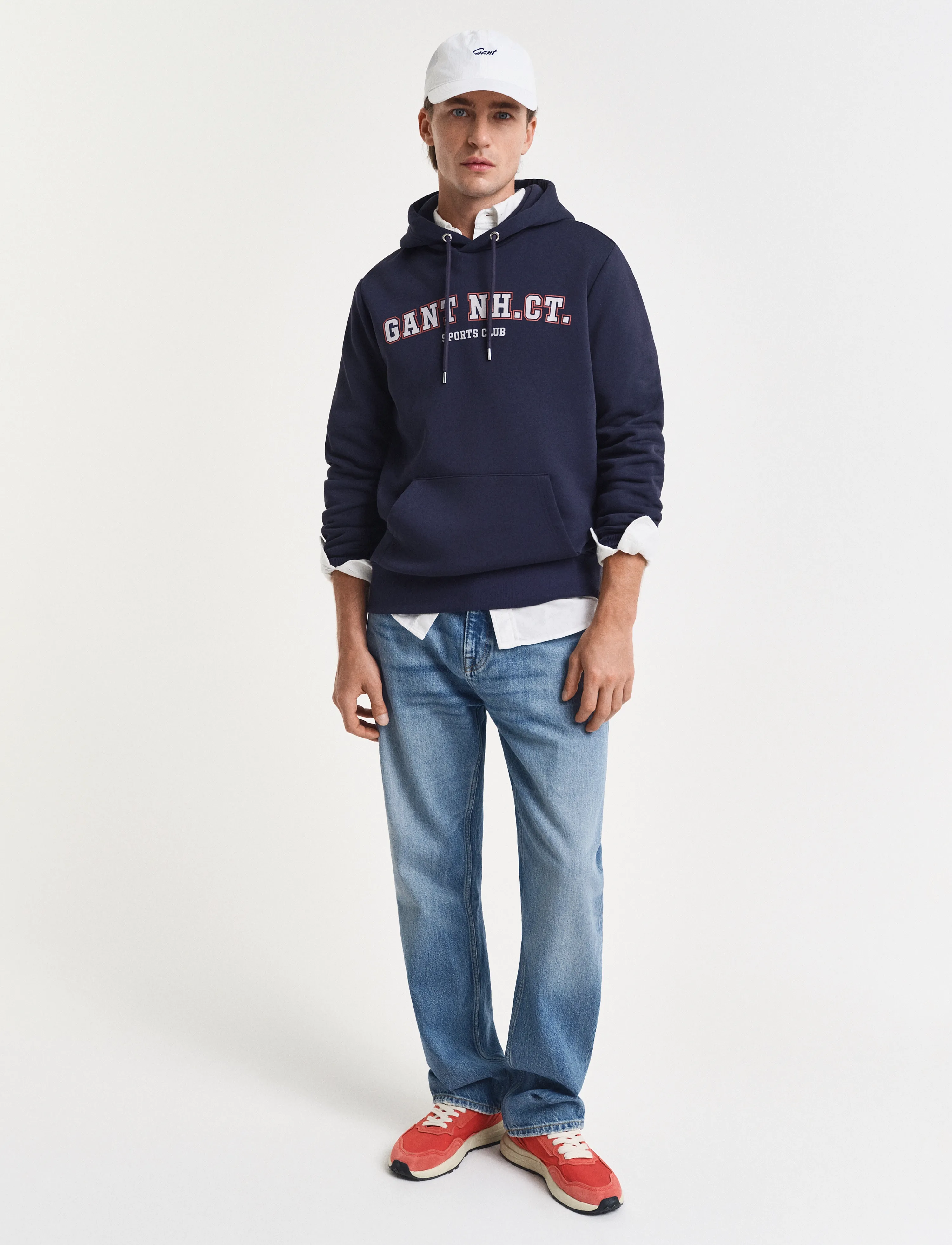 Gant - GRAPHIC SWEAT HOODIE - hættetrøjer - evening blue - 5