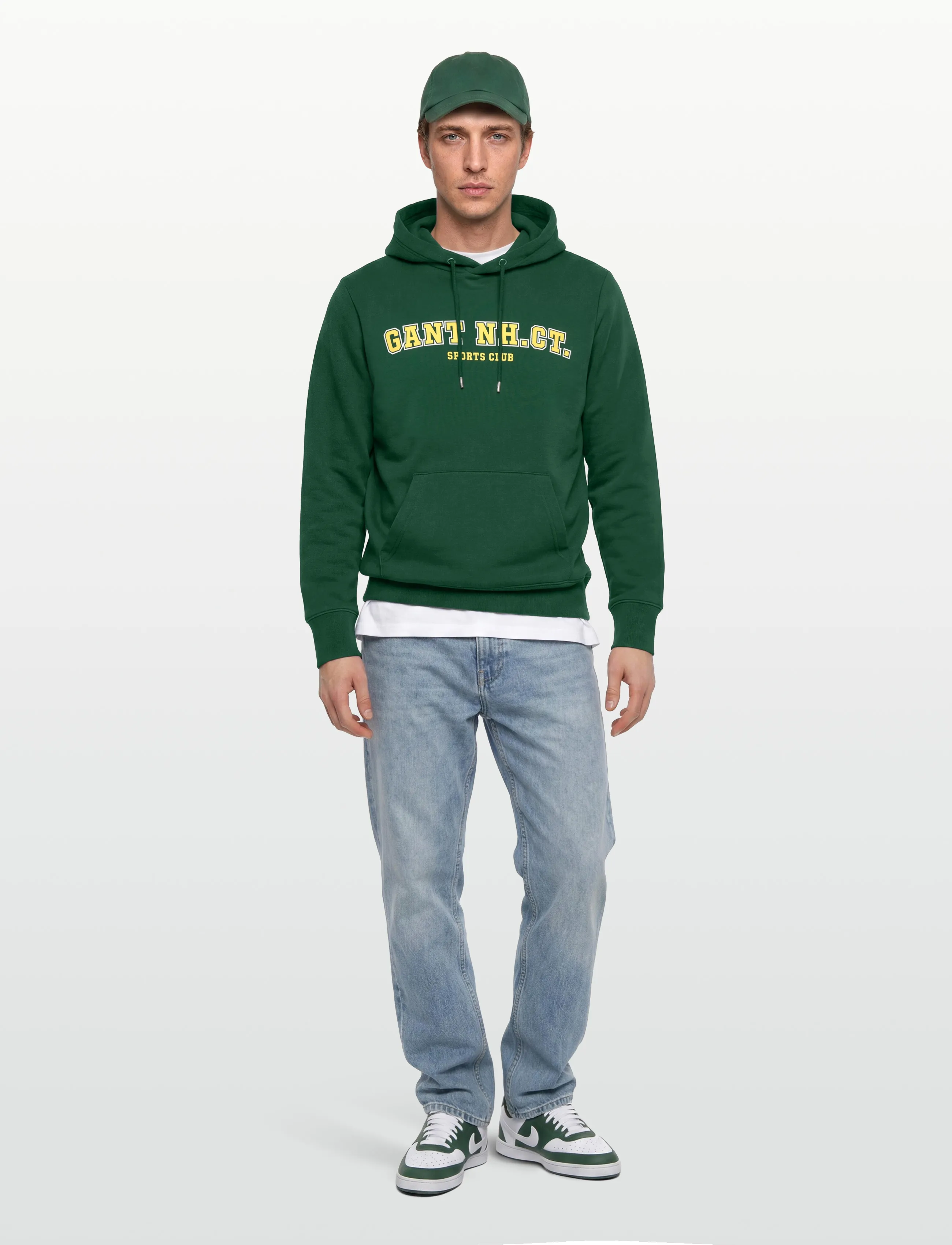 Gant Graphic Sweat Hoodie, M, Sweatshirts & Hoodies, Grün - Männerswear