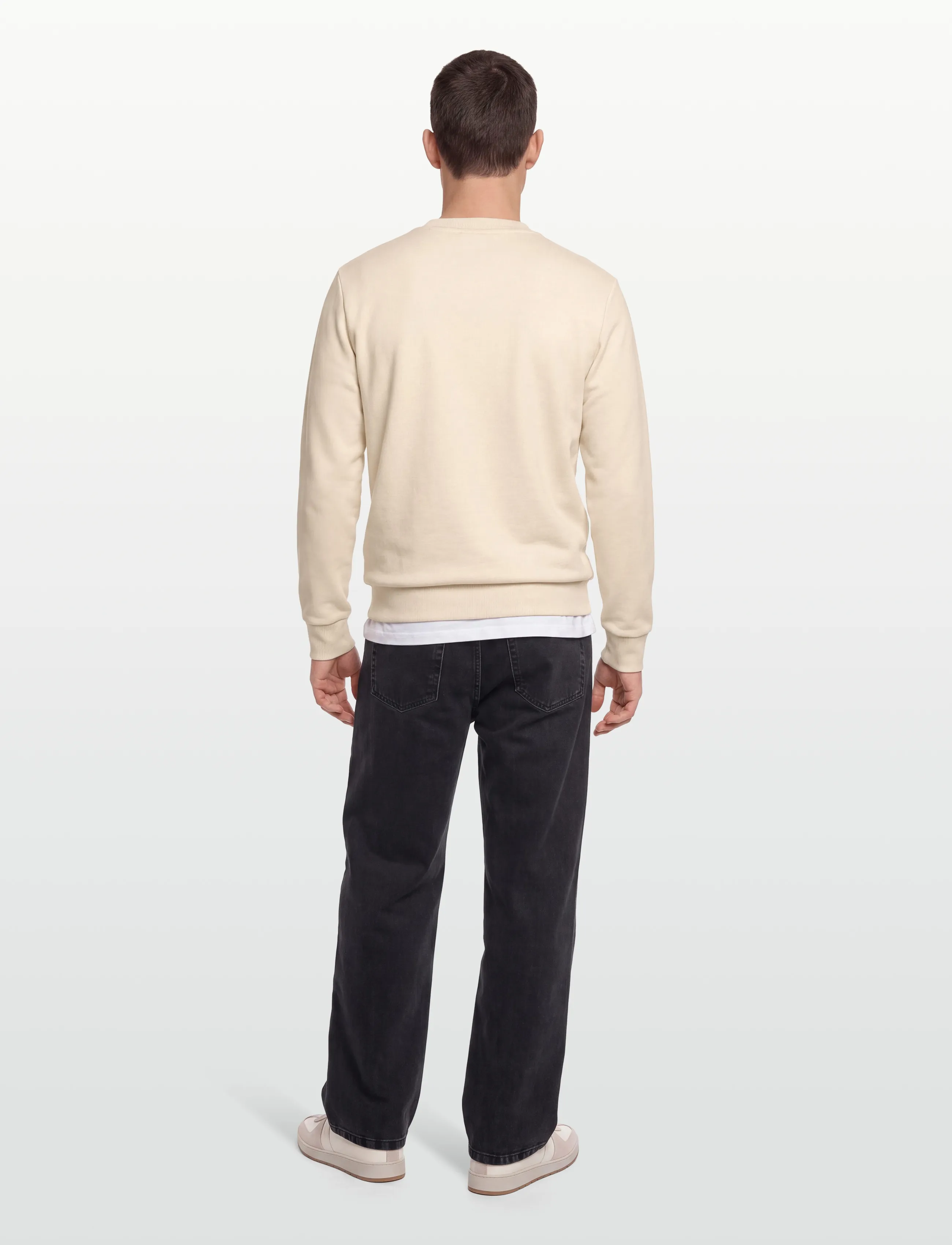 Gant - REG TONAL SHIELD C-NECK SWEAT - sweatshirts - cream - 4