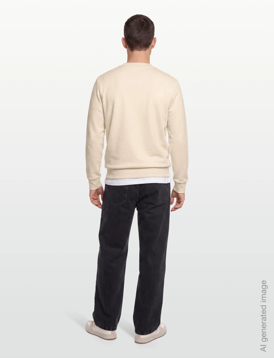 Gant - REG TONAL SHIELD C-NECK SWEAT - shop by occasion - cream - 4