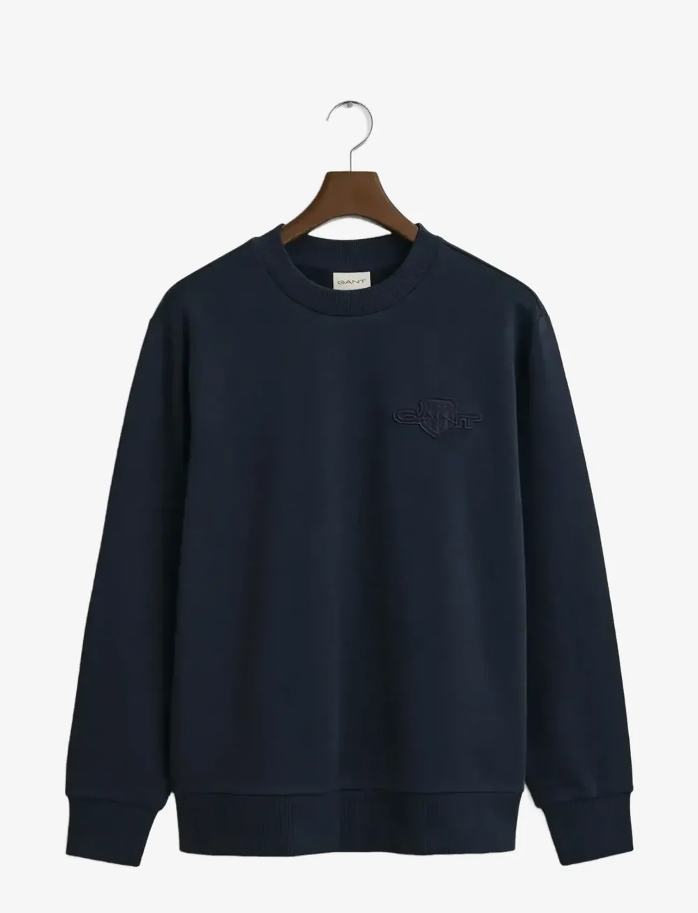 GANT - REG TONAL SHIELD C-NECK SWEAT - osta olukorra järgi - evening blue - 0
