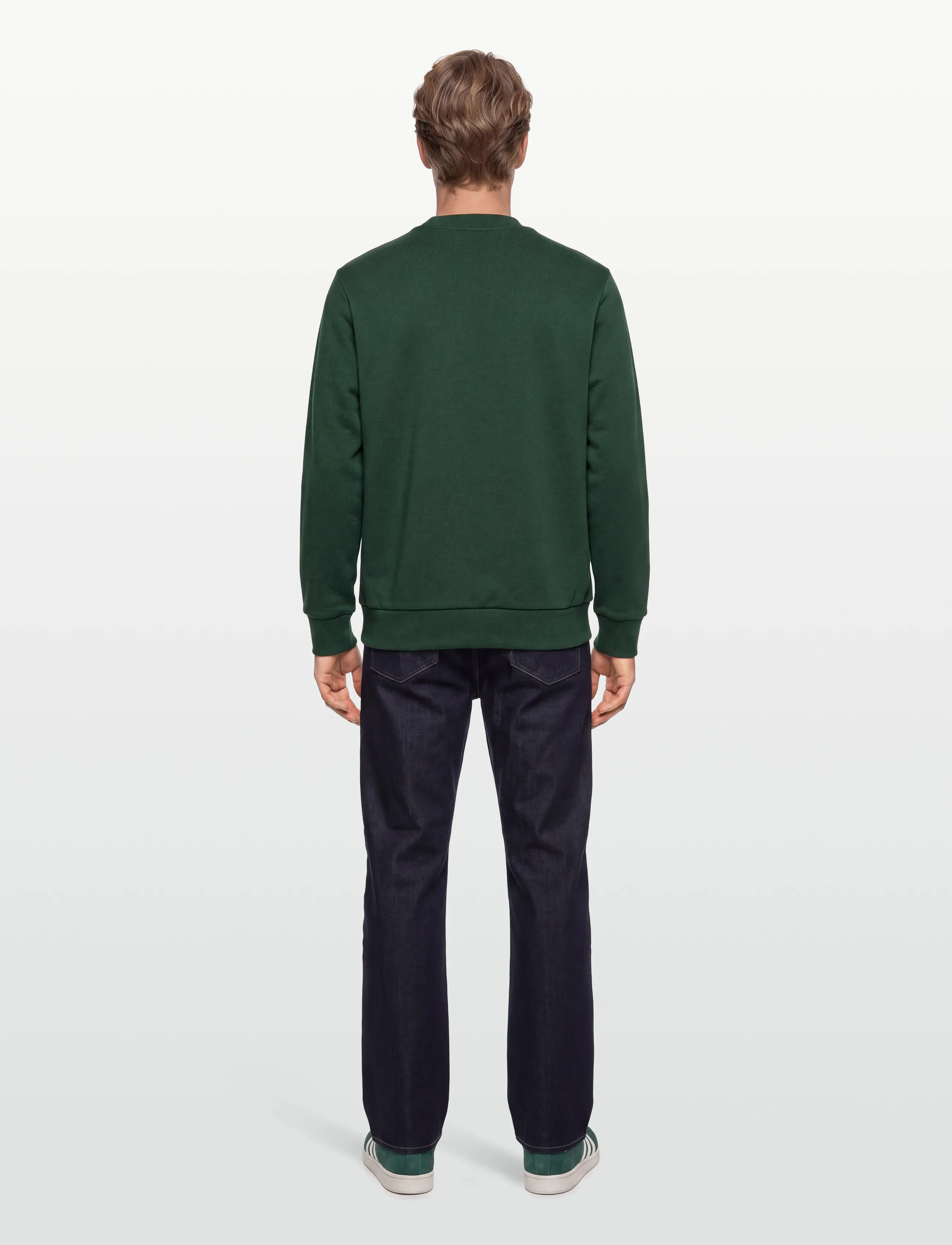 Gant - REG TONAL SHIELD C-NECK SWEAT - sweatshirts - tartan green - 4