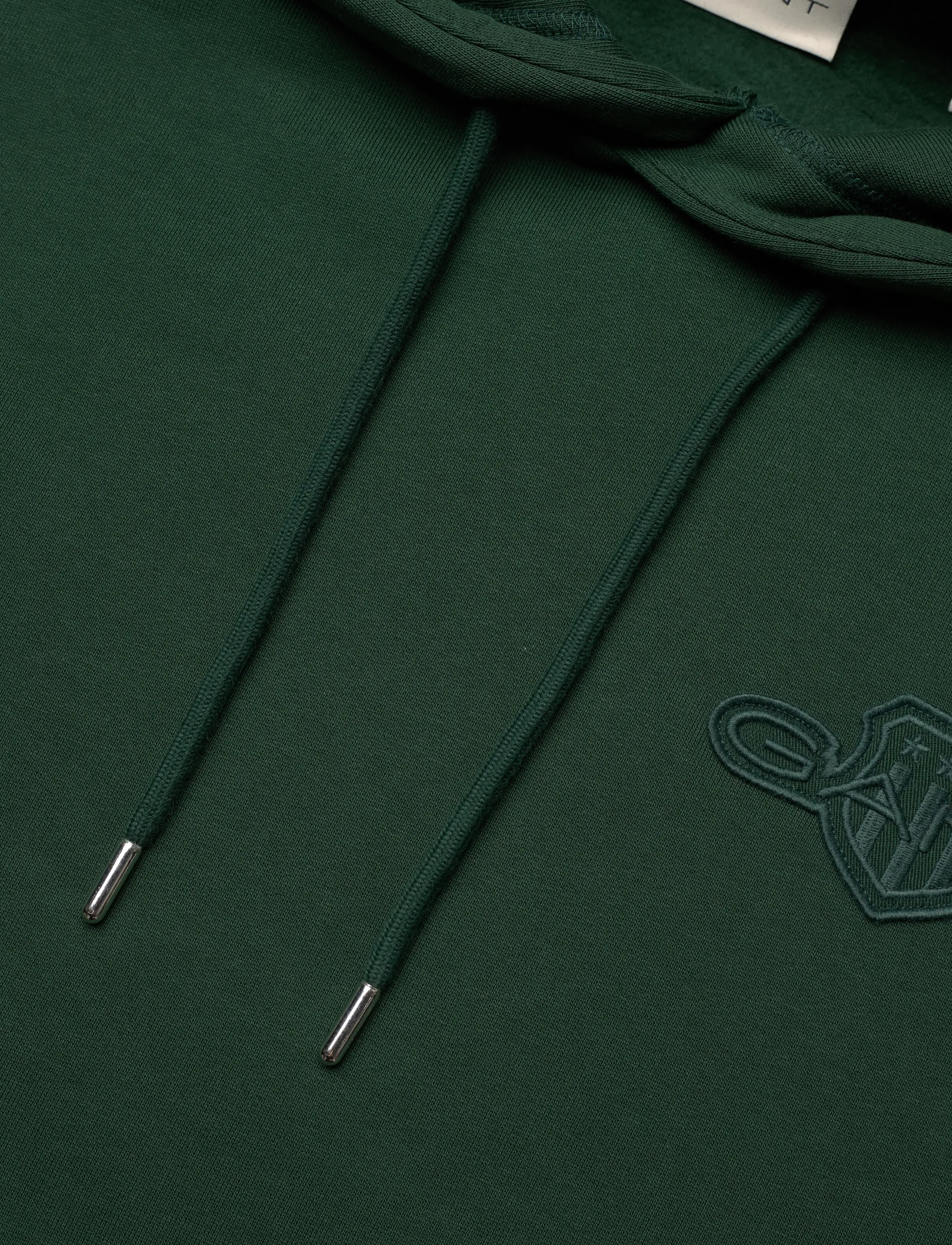 Gant - REG TONAL SHIELD HOODIE - hættetrøjer - tartan green - 2