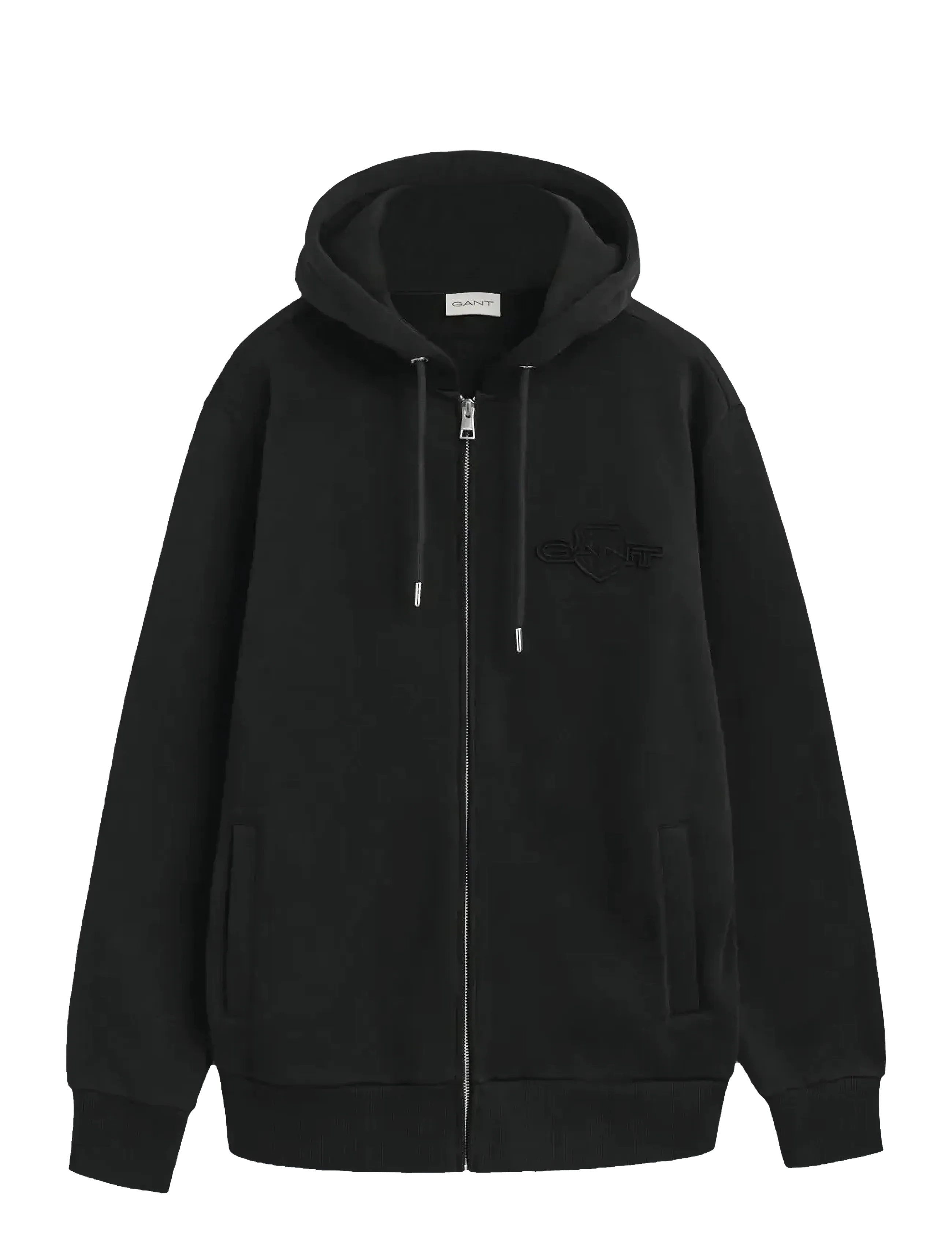 GANT Reg Tonal Shield Full Zip Hoodie Schwarz - XXL - Herren