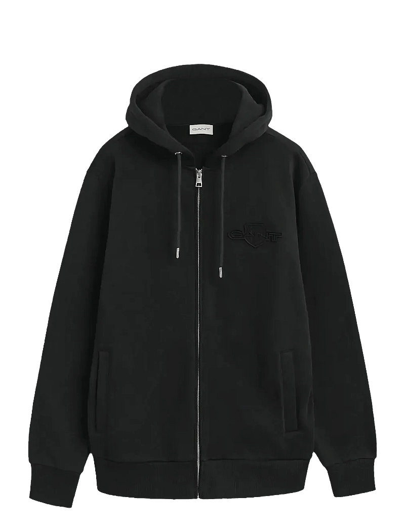 GANT Shield Zip Hoodie - Felpa Con Cappuccio E Cerniera Per Donna, Cotone Morbido