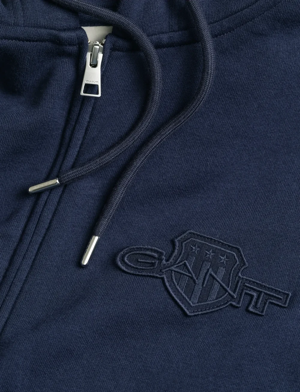 GANT - REG TONAL SHIELD FULL ZIP HOODIE - hoodies - evening blue - 1