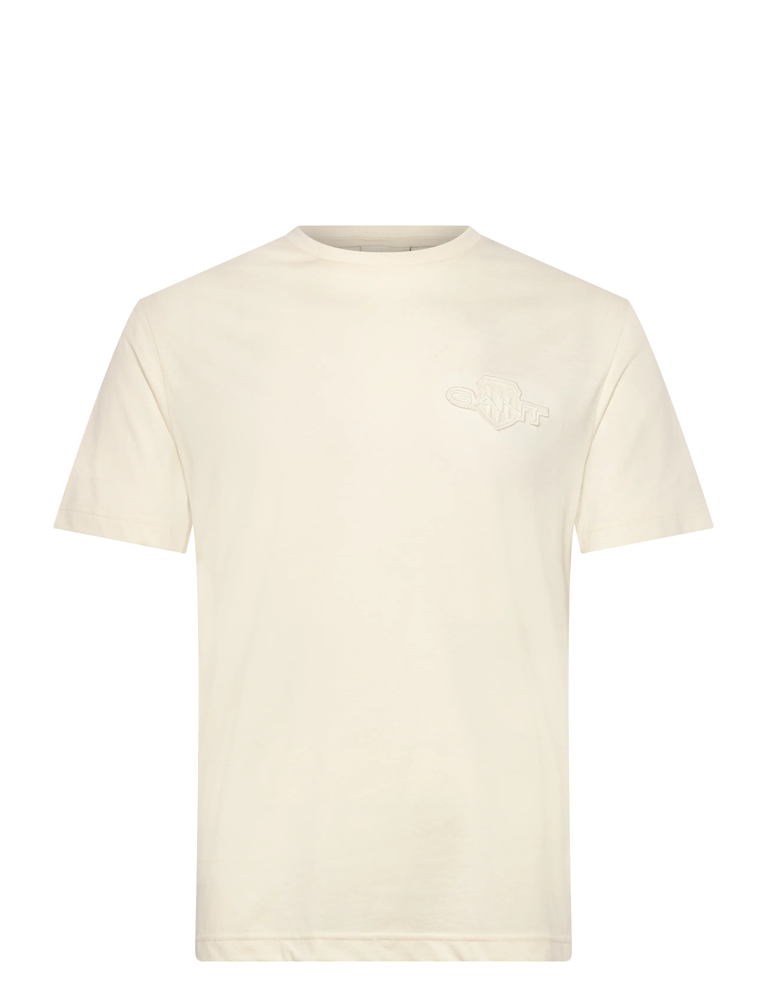 Gant REG TONAL SHIELD SS T-SHIRT - Gant - CREAM / cream