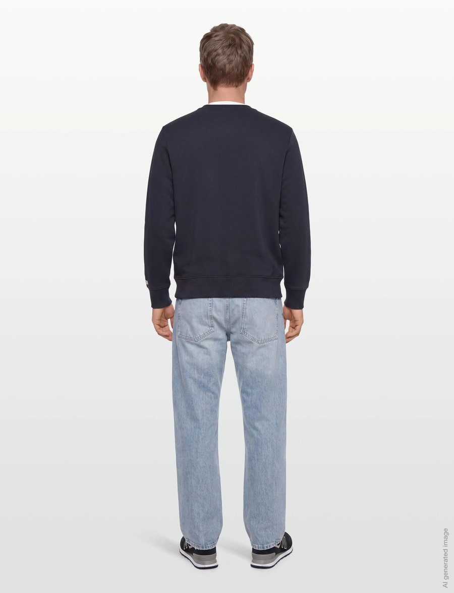 Gant - GRAPHIC SWEAT C-NECK - sweatshirts - evening blue - 4