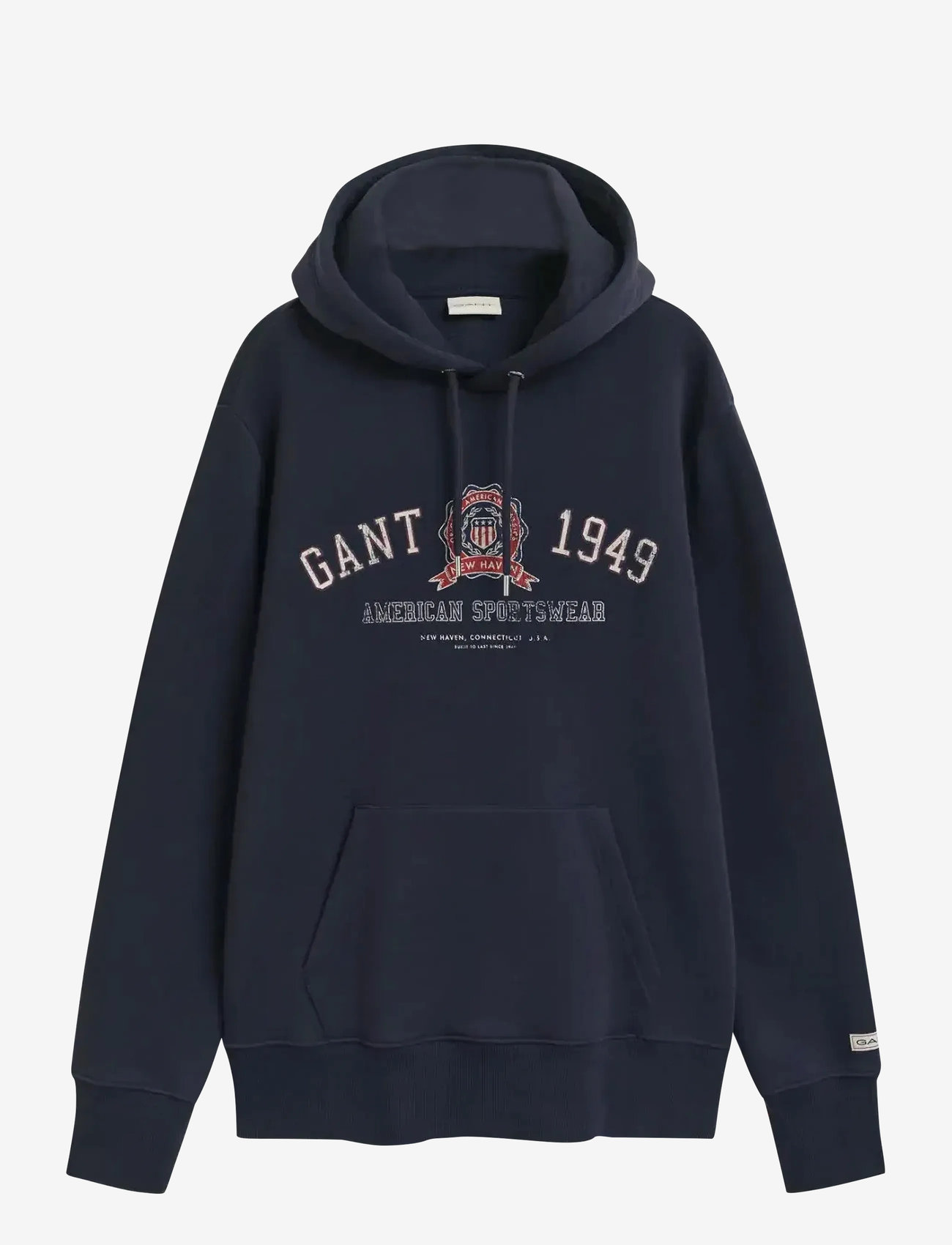 GANT - GRAPHIC HOODIE - kapuzenpullover - evening blue - 0
