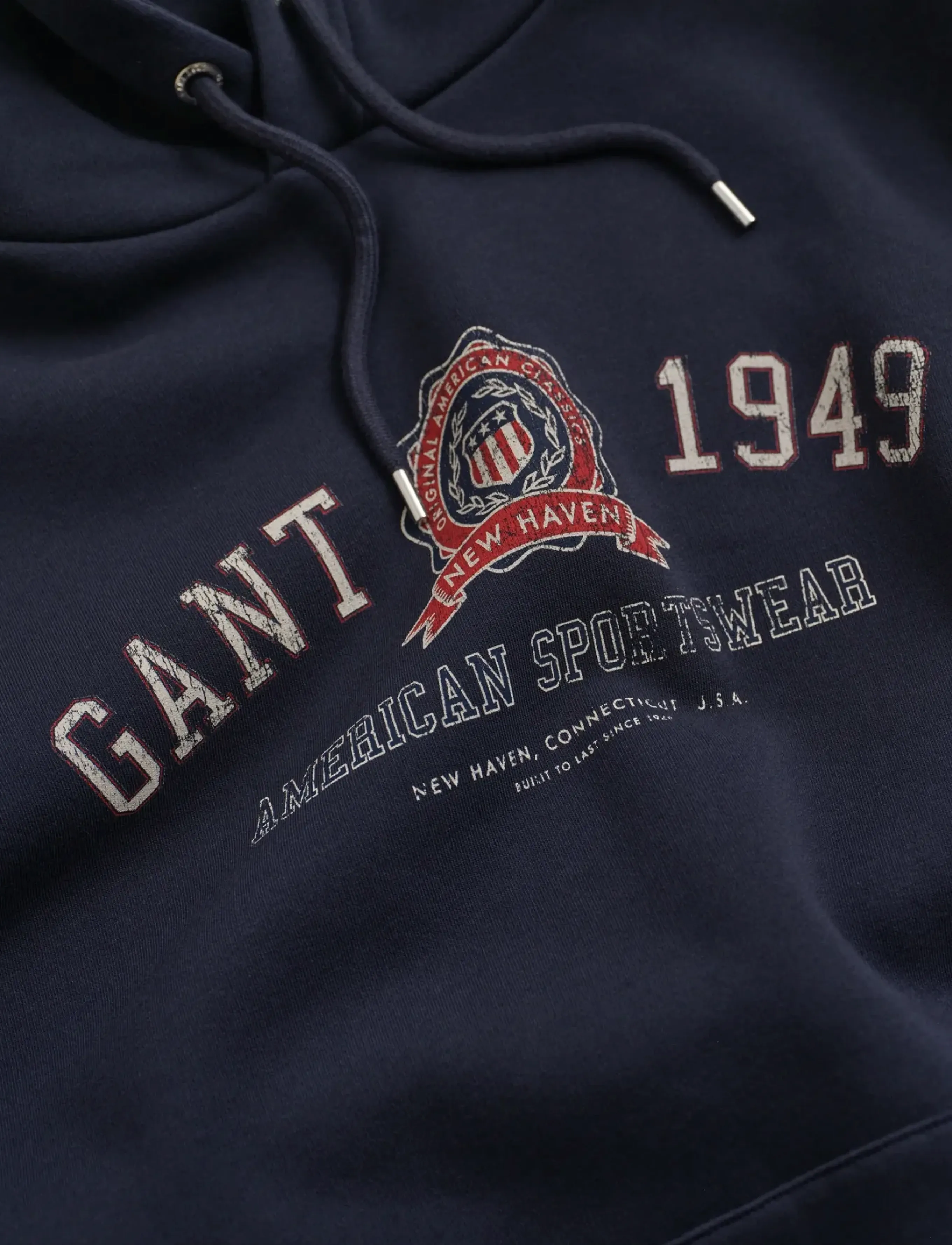 Gant - GRAPHIC HOODIE - kapuzenpullover - evening blue - 1