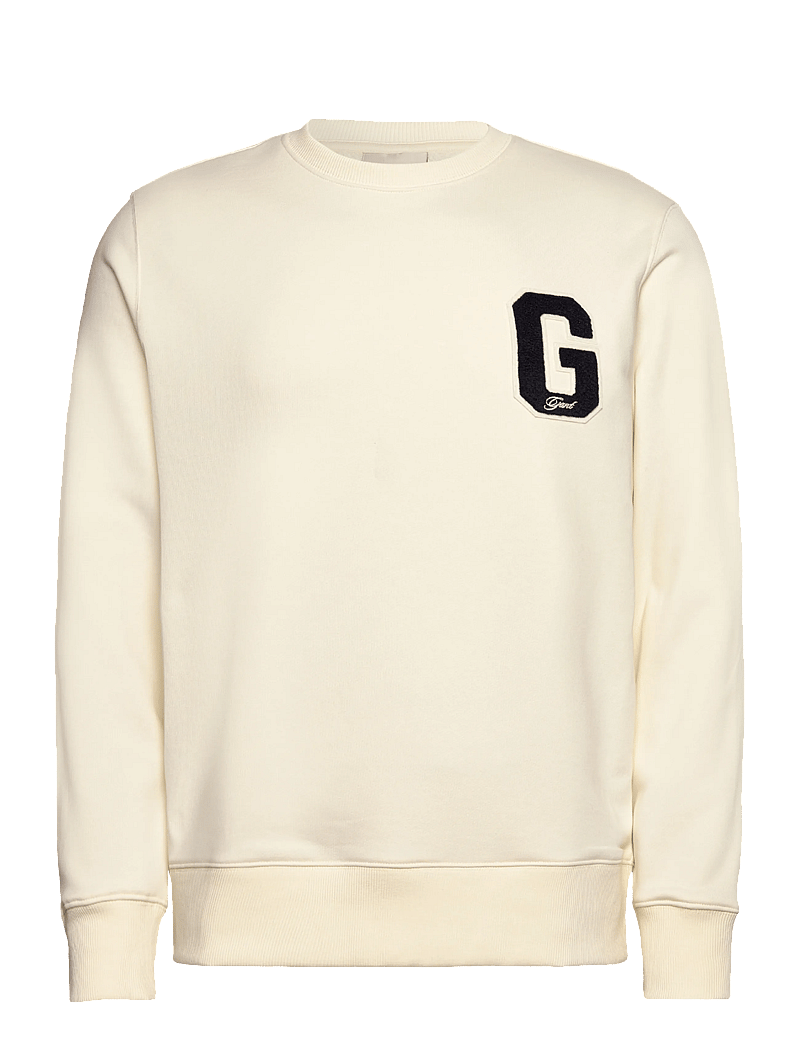 GANT - G BADGE SWEAT C-NECK - nach anlass kaufen - cream - 0