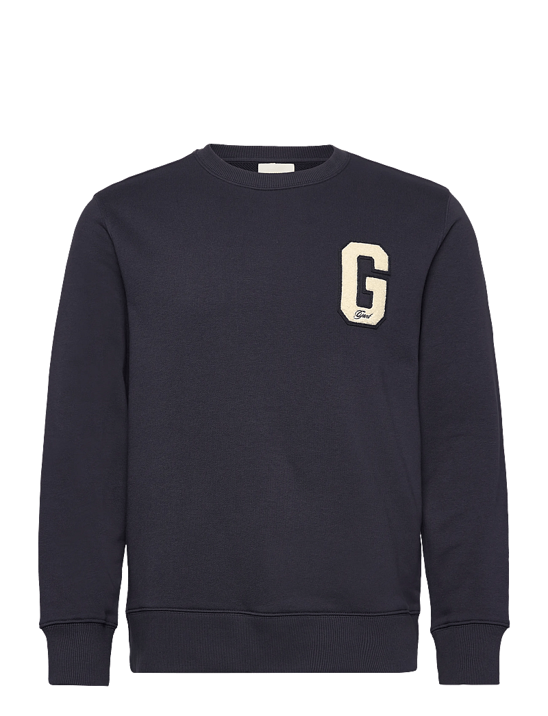 GANT - G BADGE SWEAT C-NECK - nach anlass kaufen - evening blue - 0