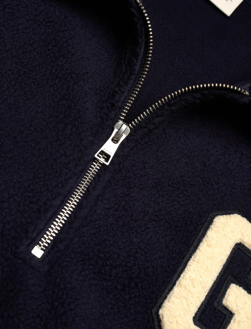 GANT - G BADGE FLEECE - half zip - evening blue - 2