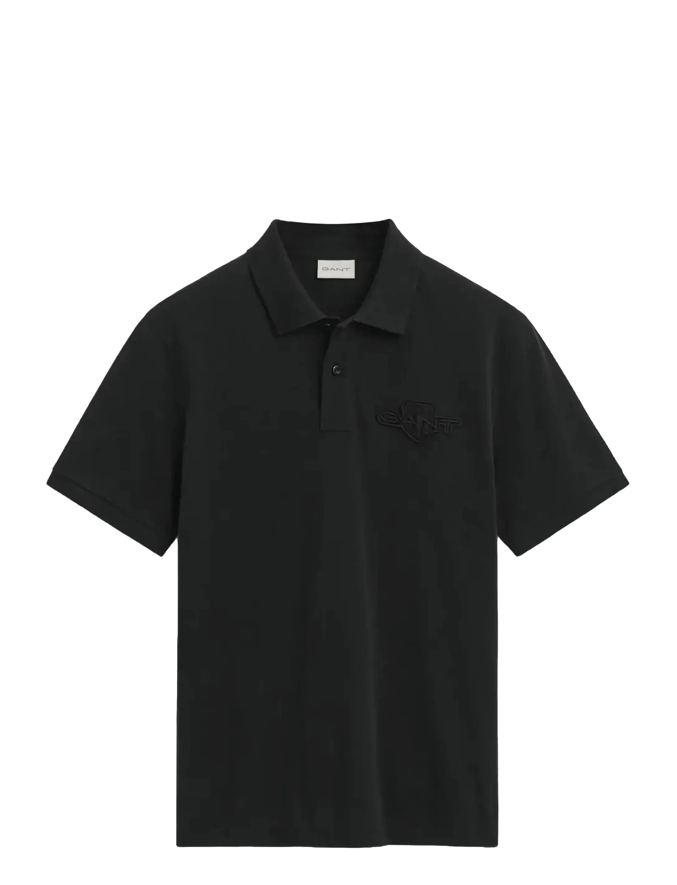 GANT Reg Tonal Shield Ss Polo Schwarz - XXXXL - Herren
