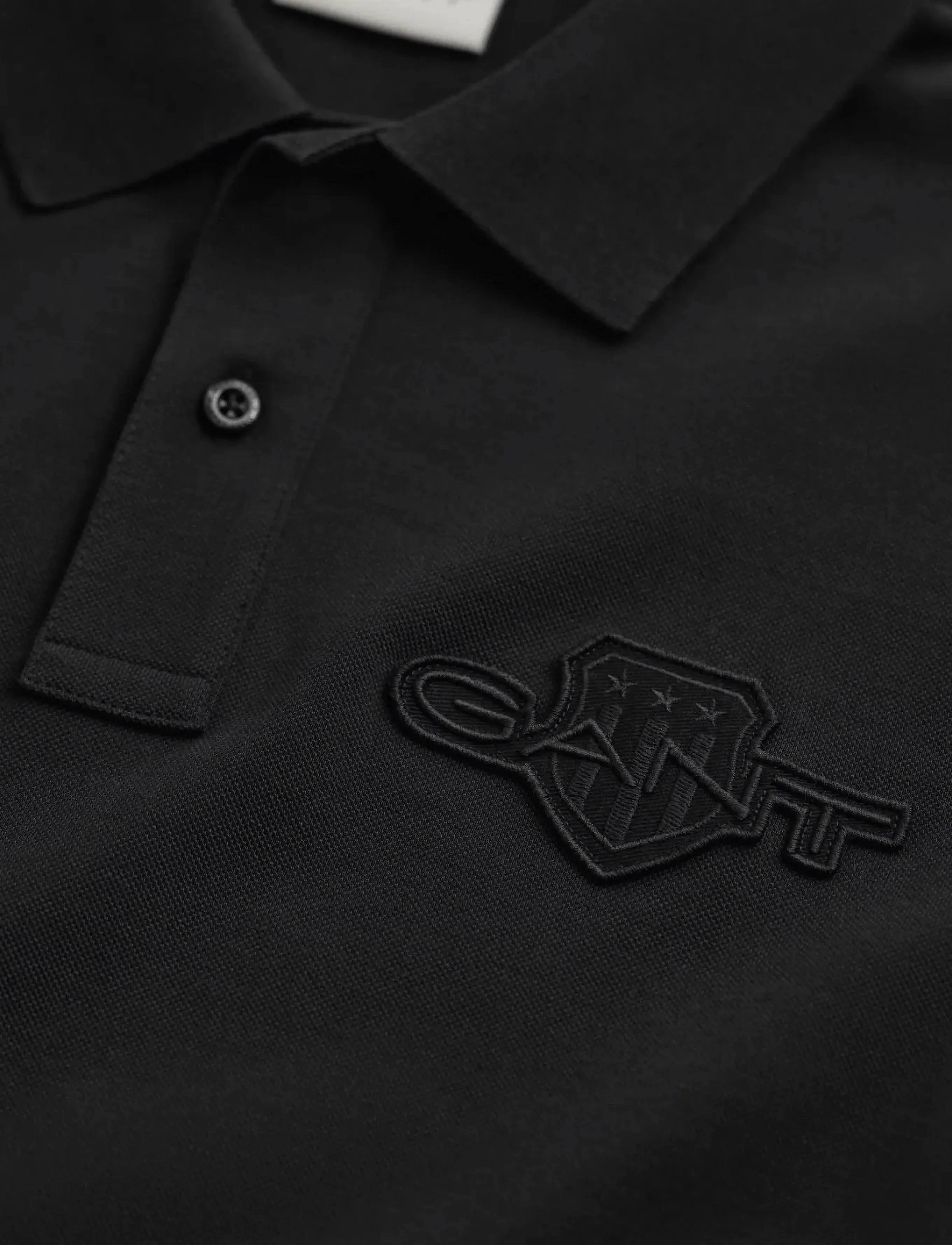 Gant - REG TONAL SHIELD SS POLO - korte mouwen - black - 1